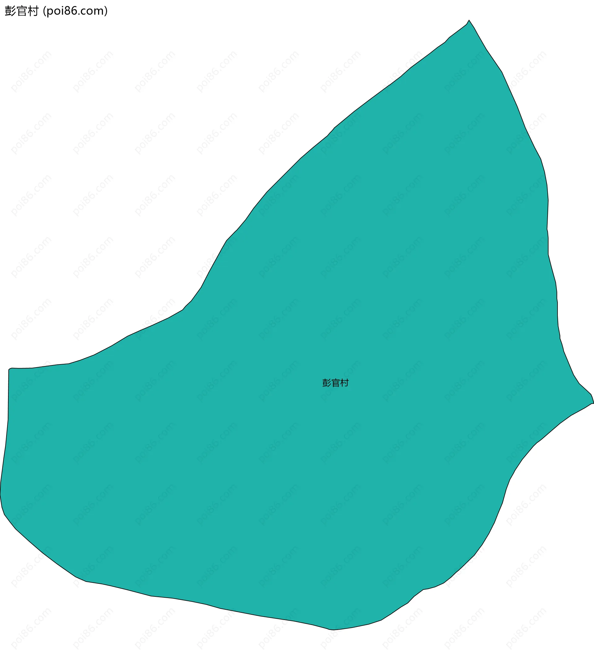 彭官村边界地图