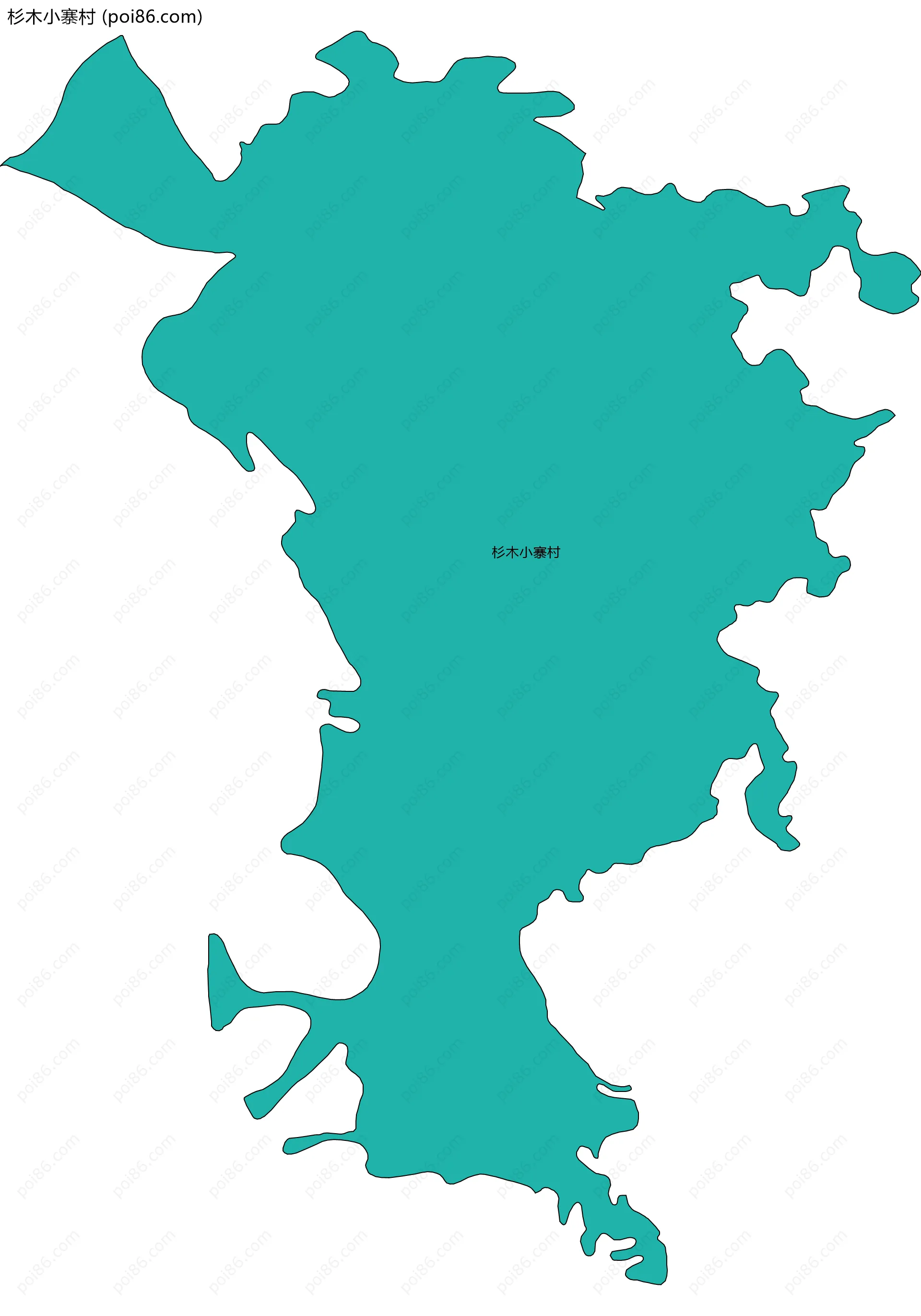 杉木小寨村边界地图