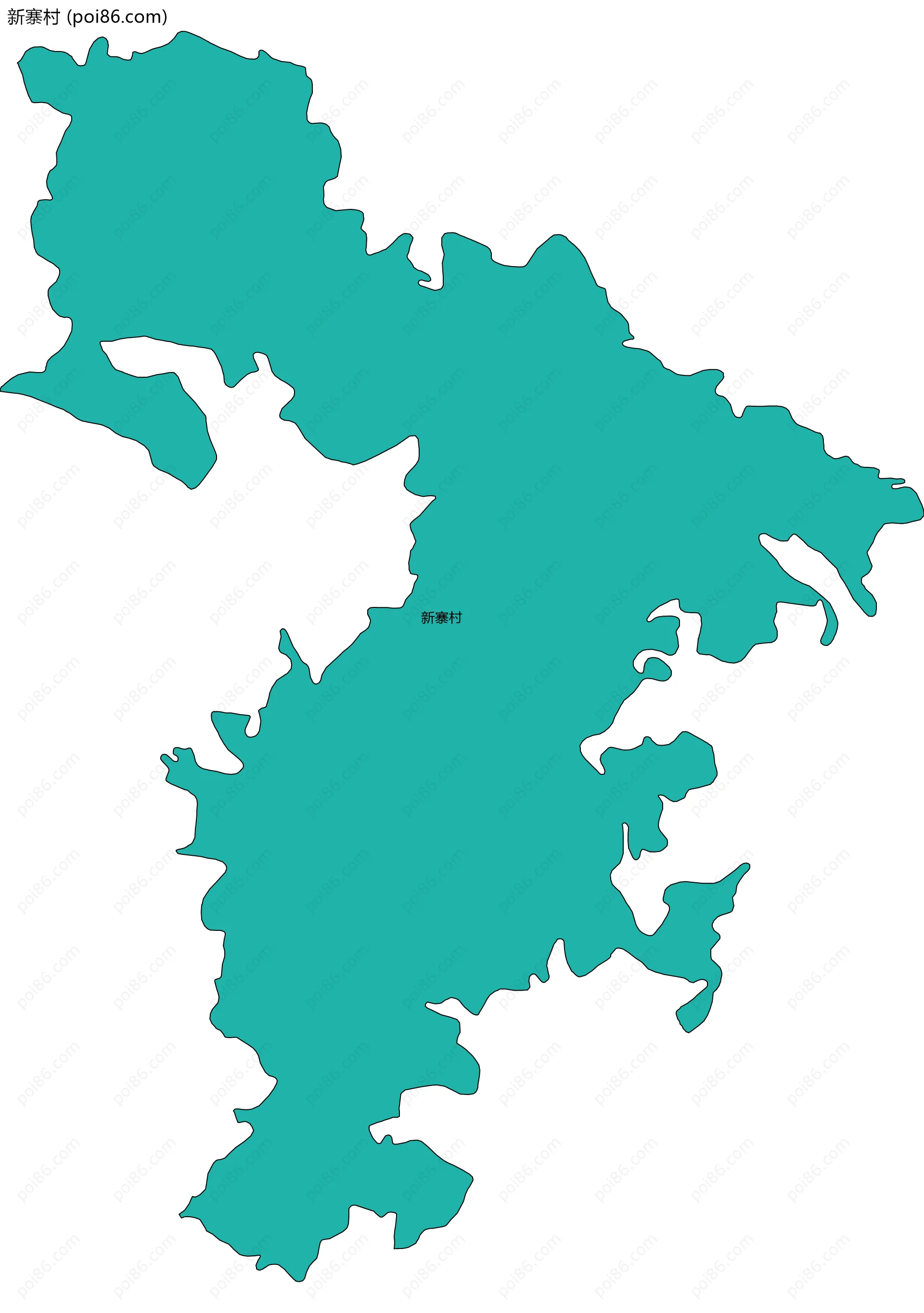 新寨村边界地图