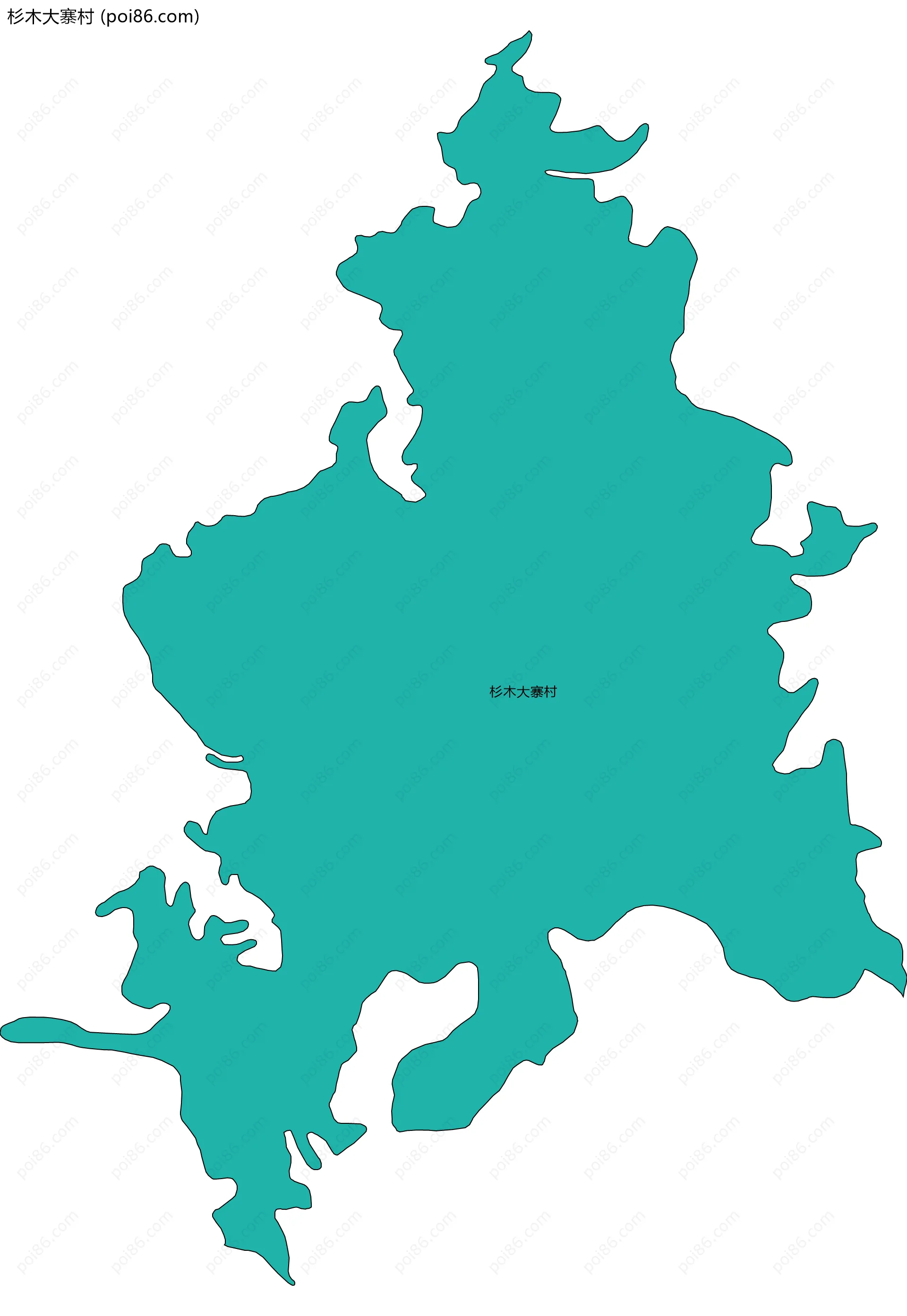 杉木大寨村边界地图