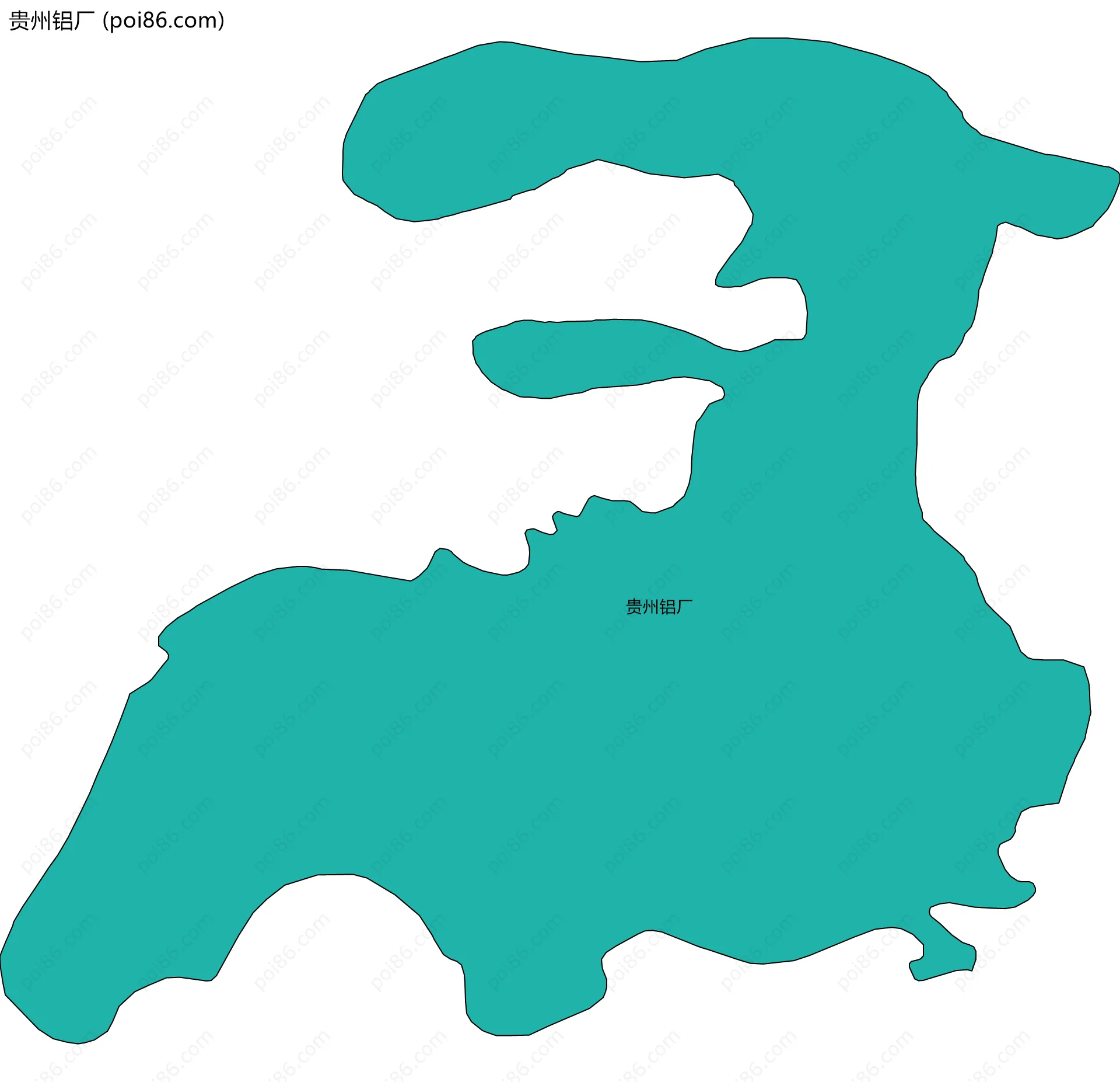 贵州铝厂边界地图