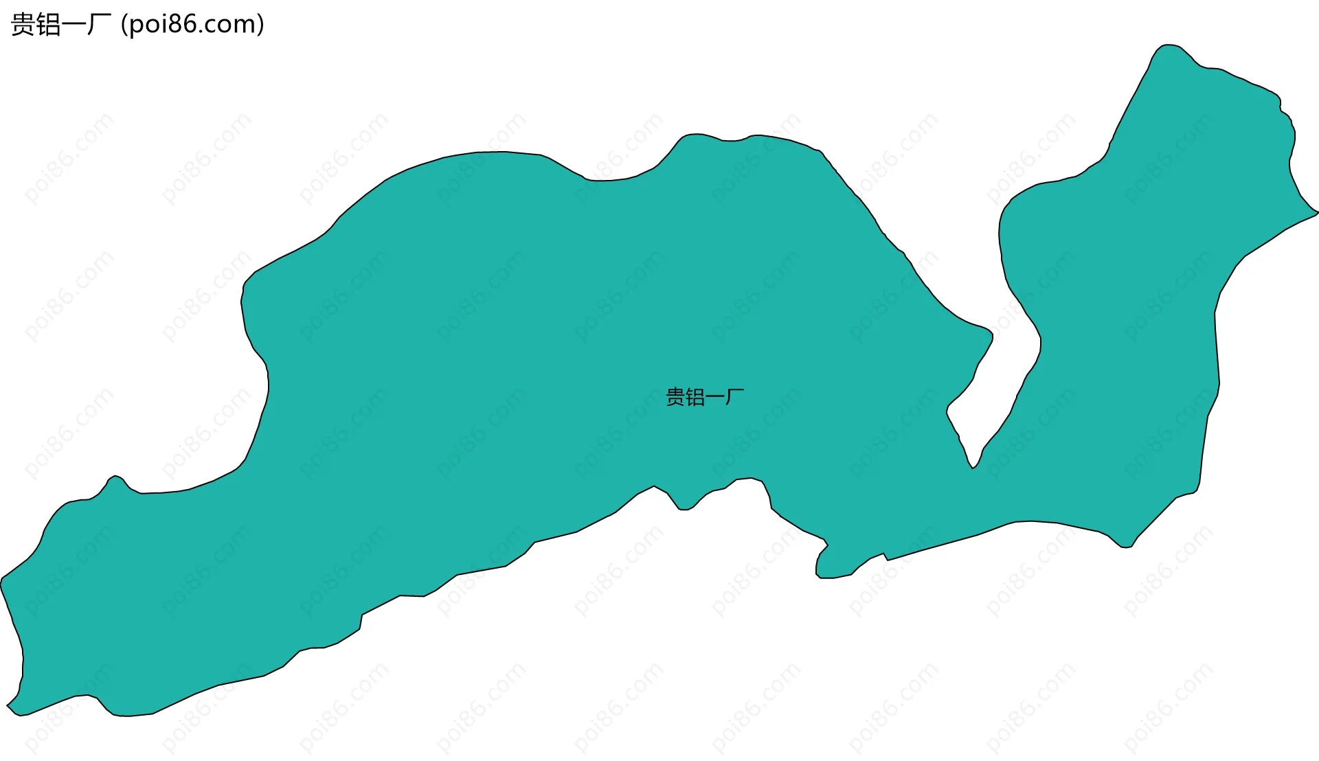 贵铝一厂边界地图