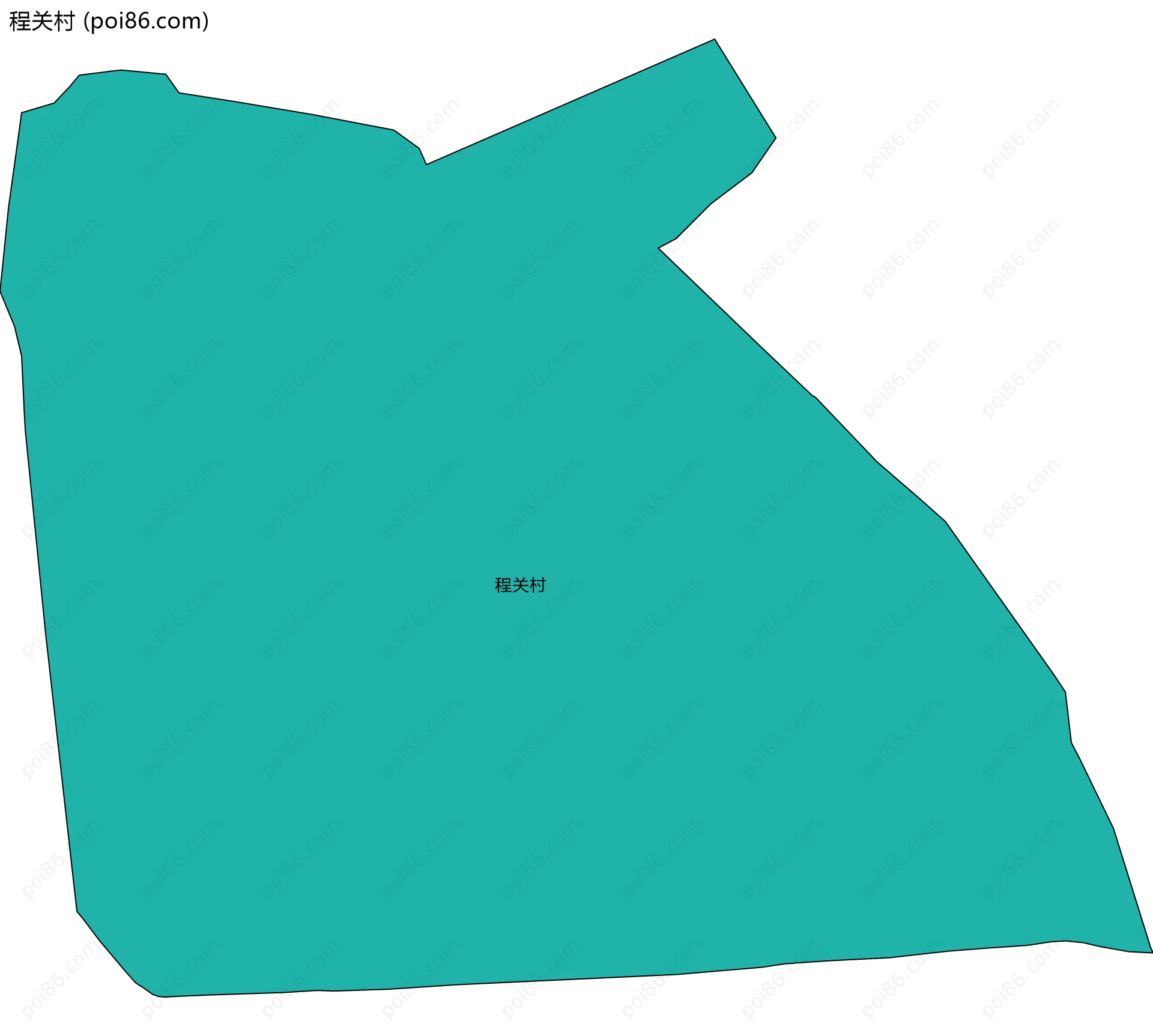 程关村边界地图