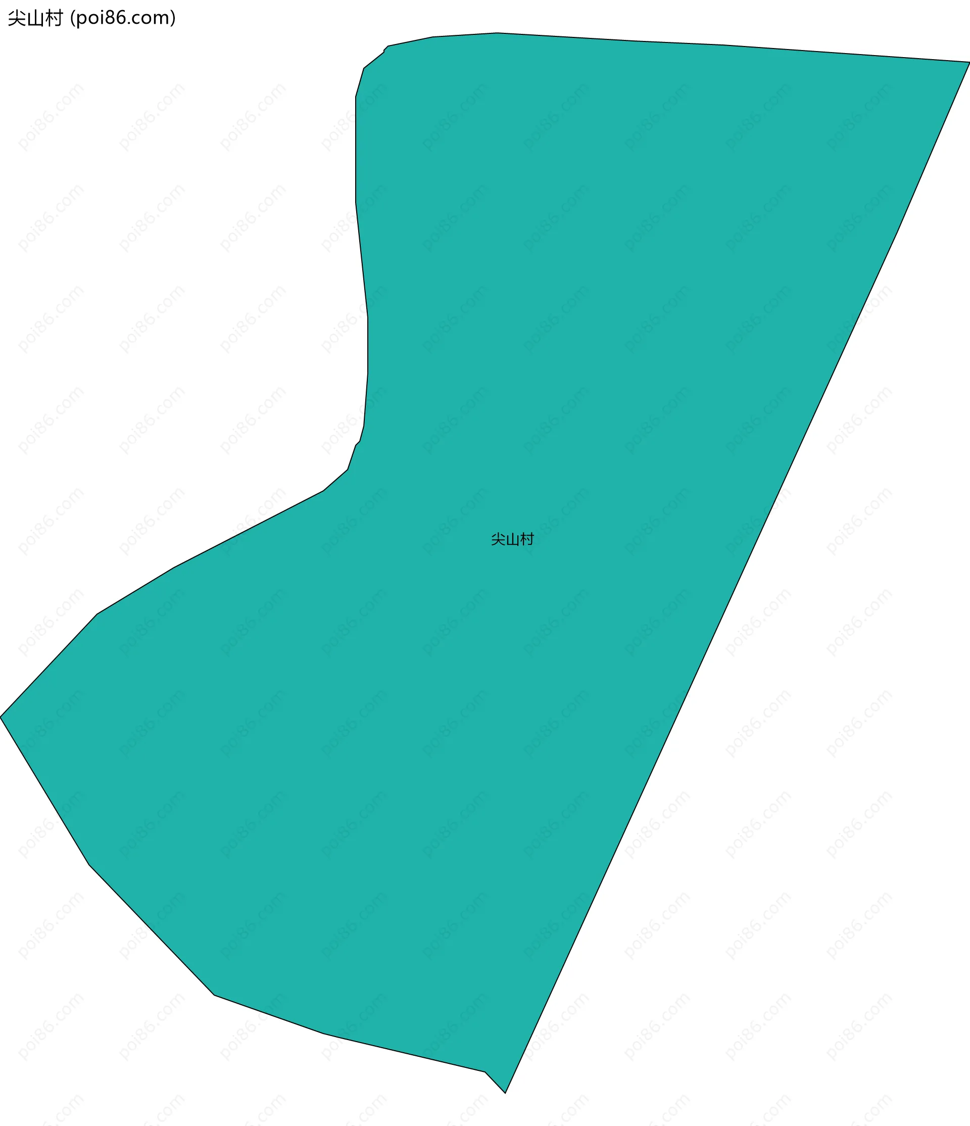 尖山村边界地图