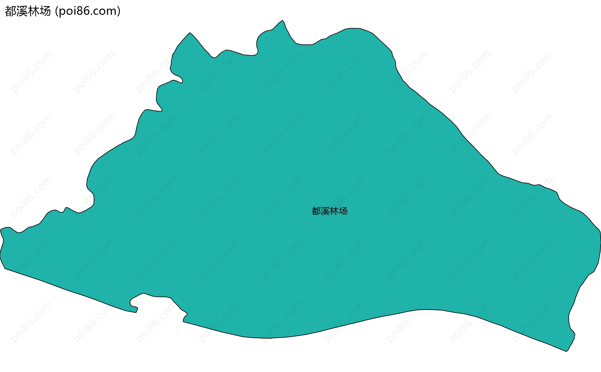 都溪林场边界地图