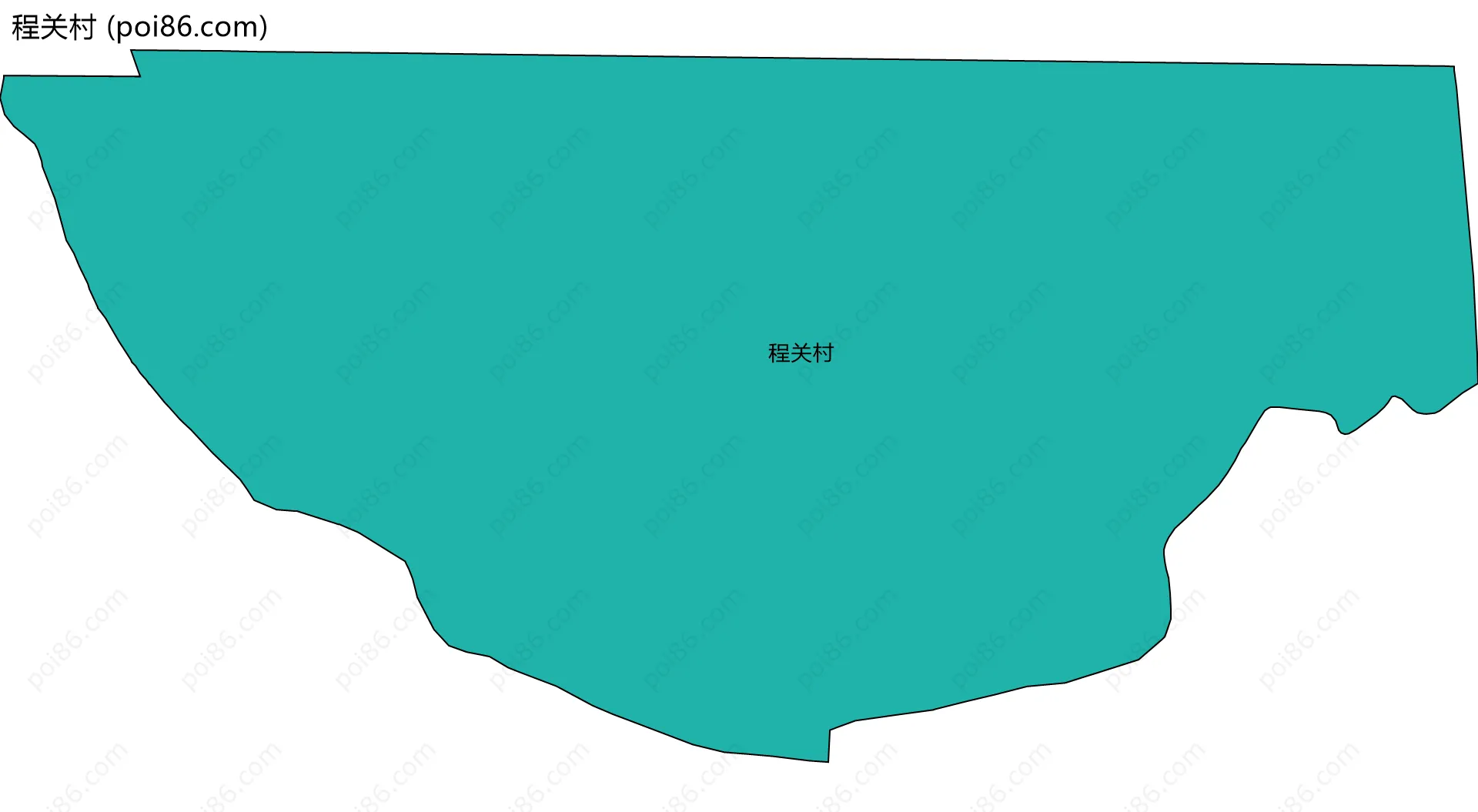 程关村边界地图