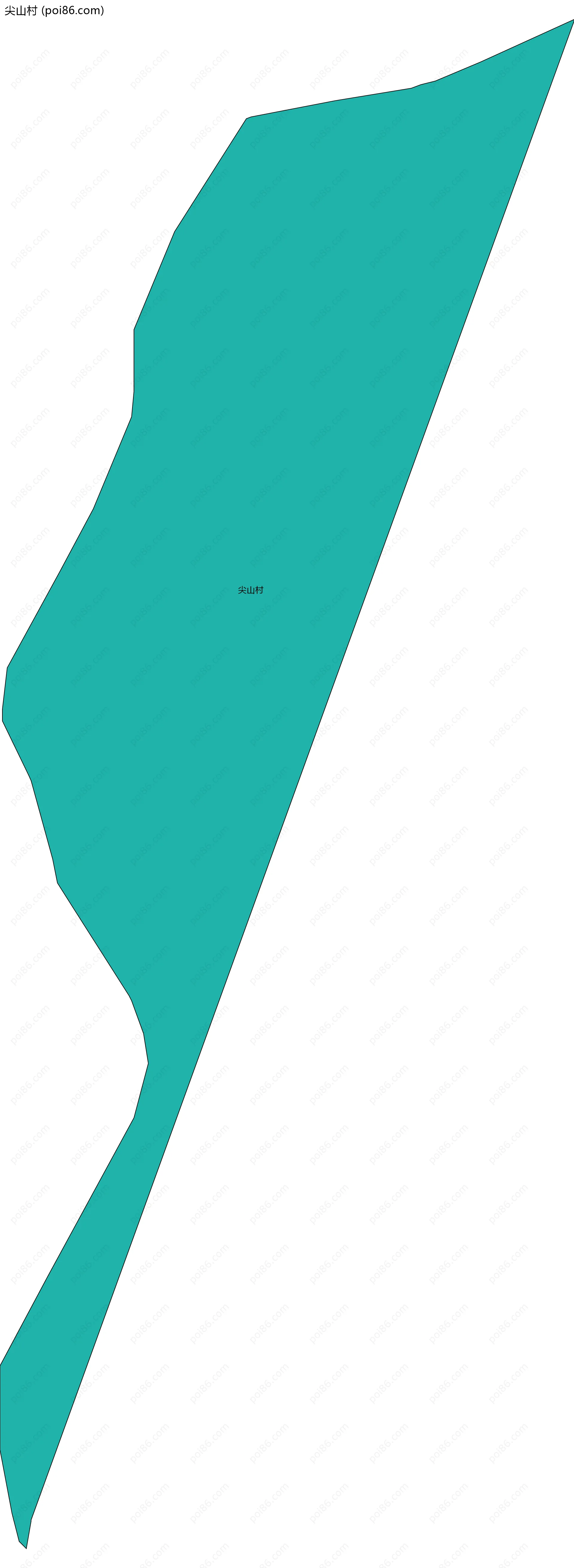 尖山村边界地图