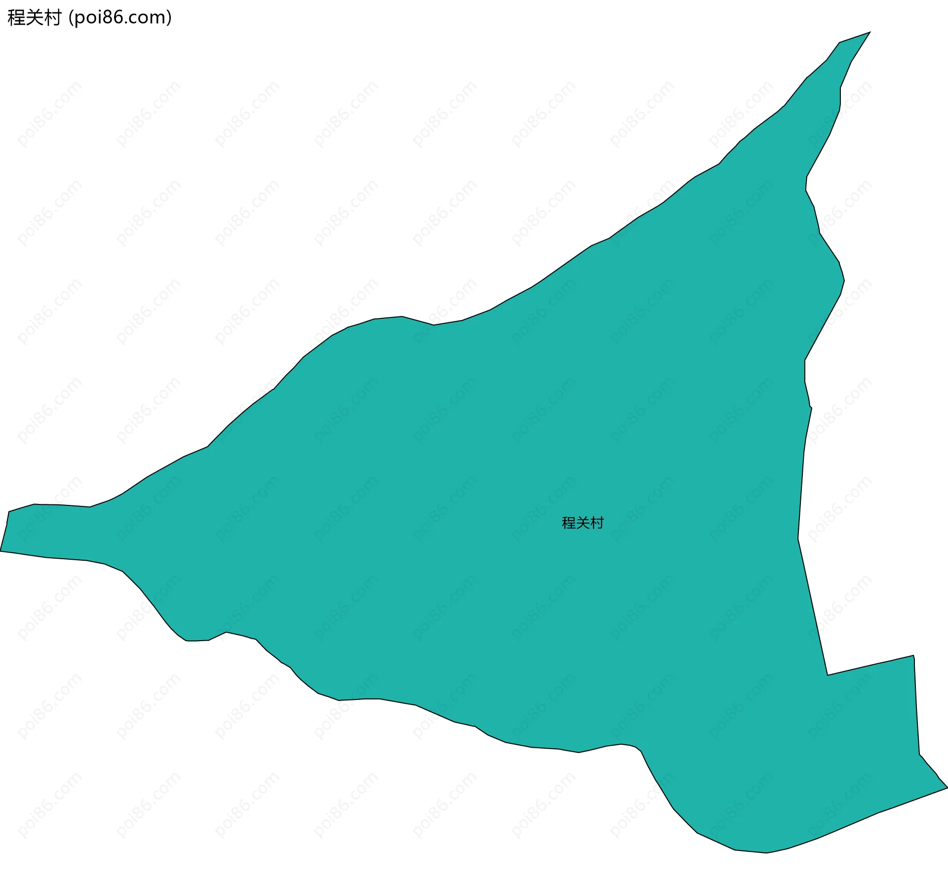 程关村边界地图