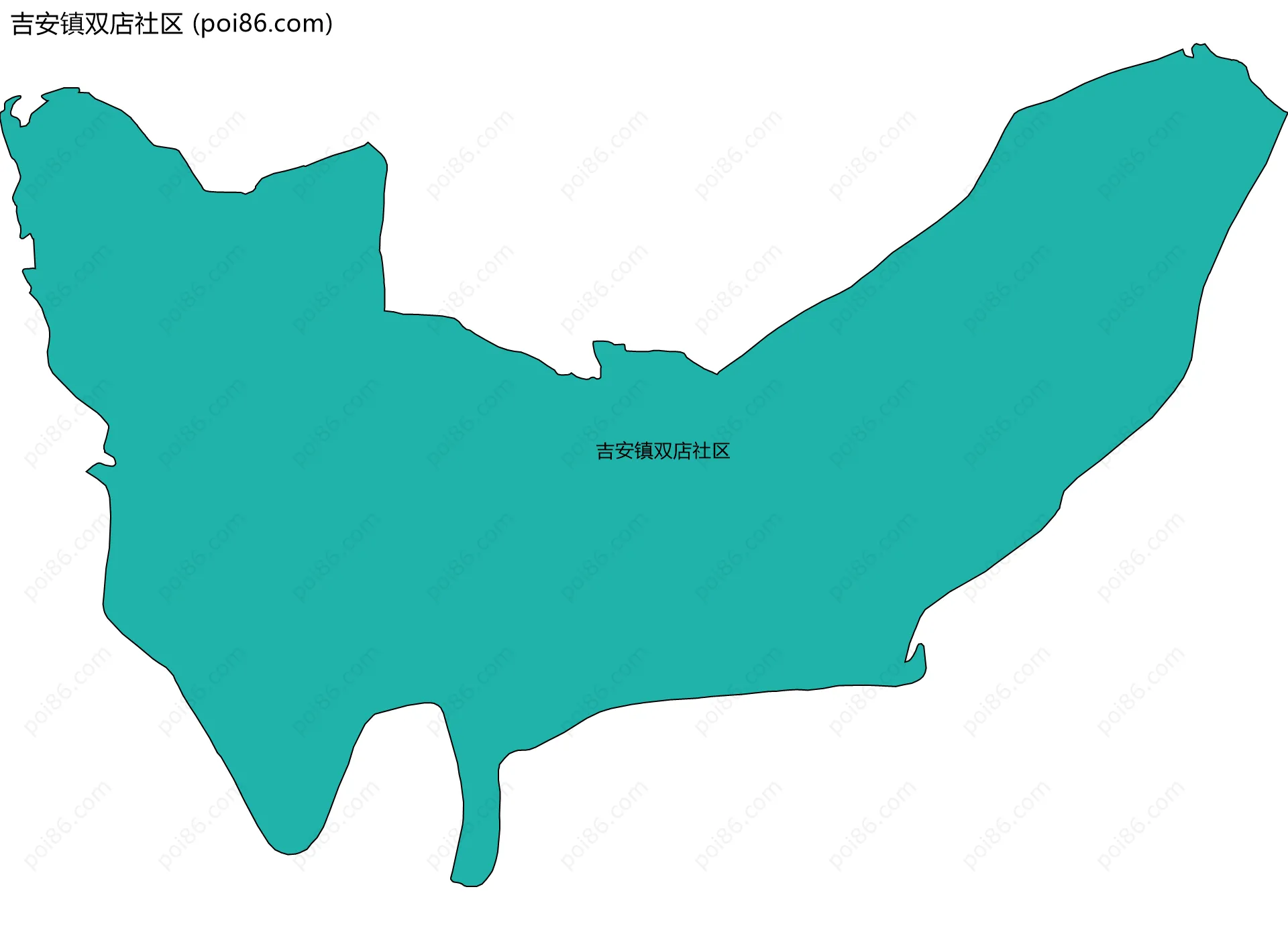 吉安镇双店社区边界地图