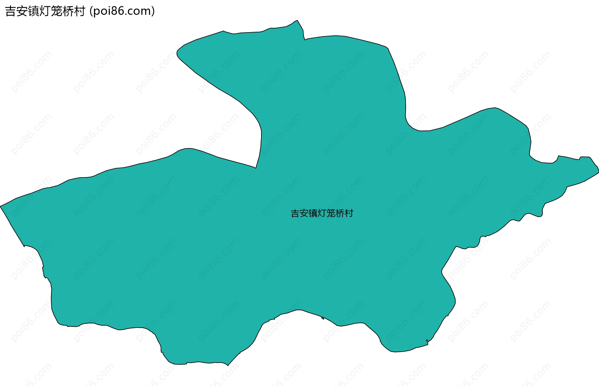 吉安镇灯笼桥村边界地图