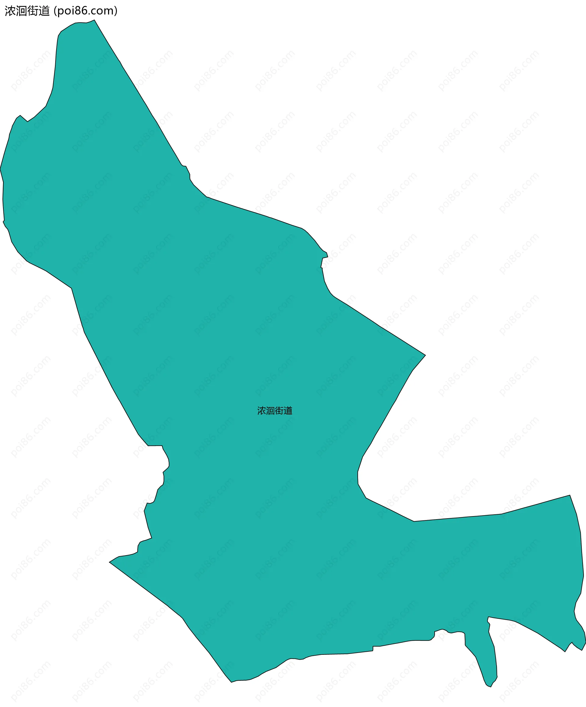 浓洄街道边界地图