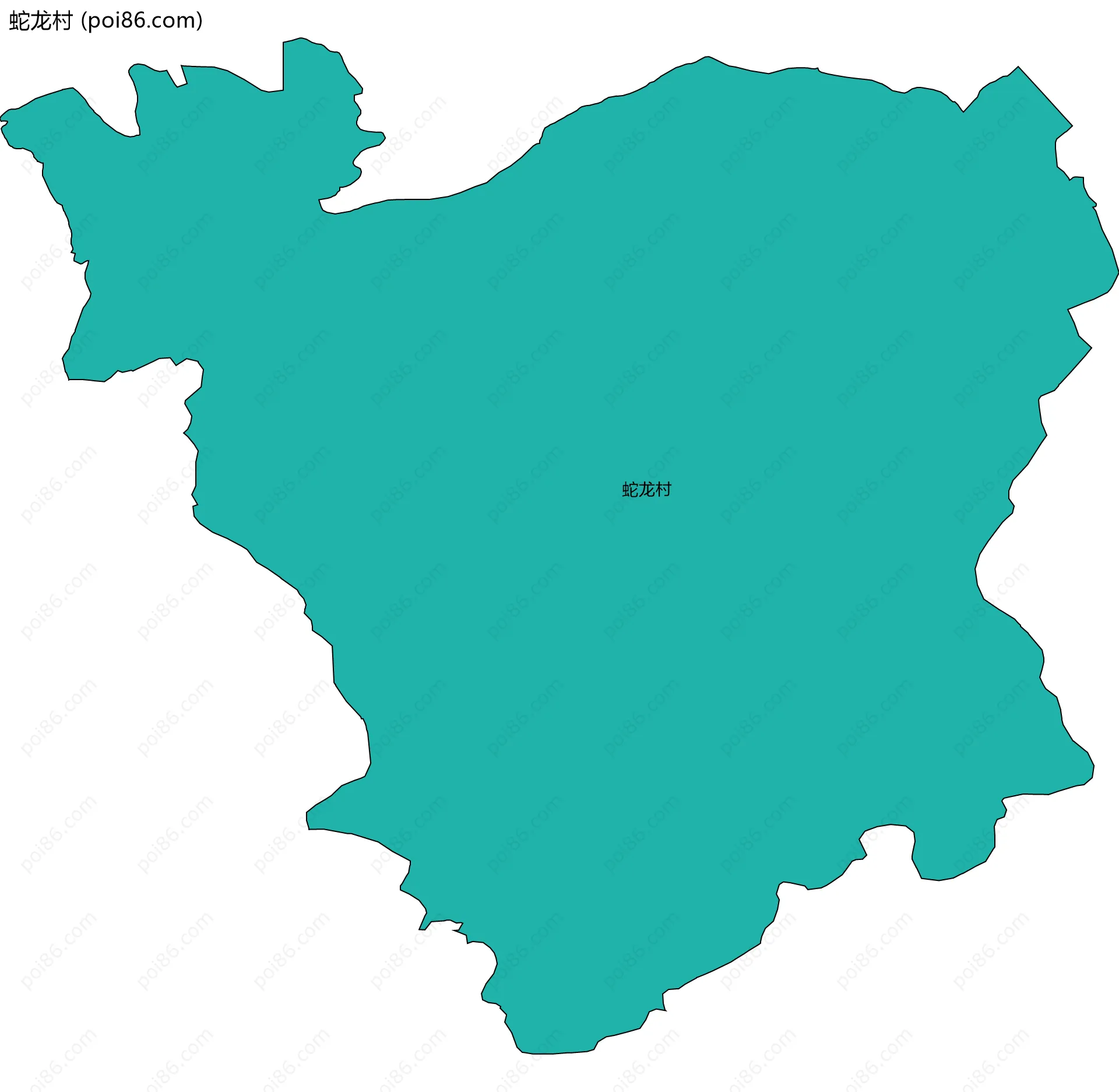 蛇龙村边界地图