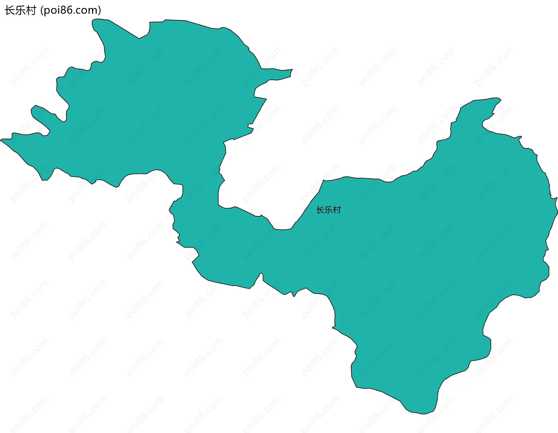长乐村边界地图