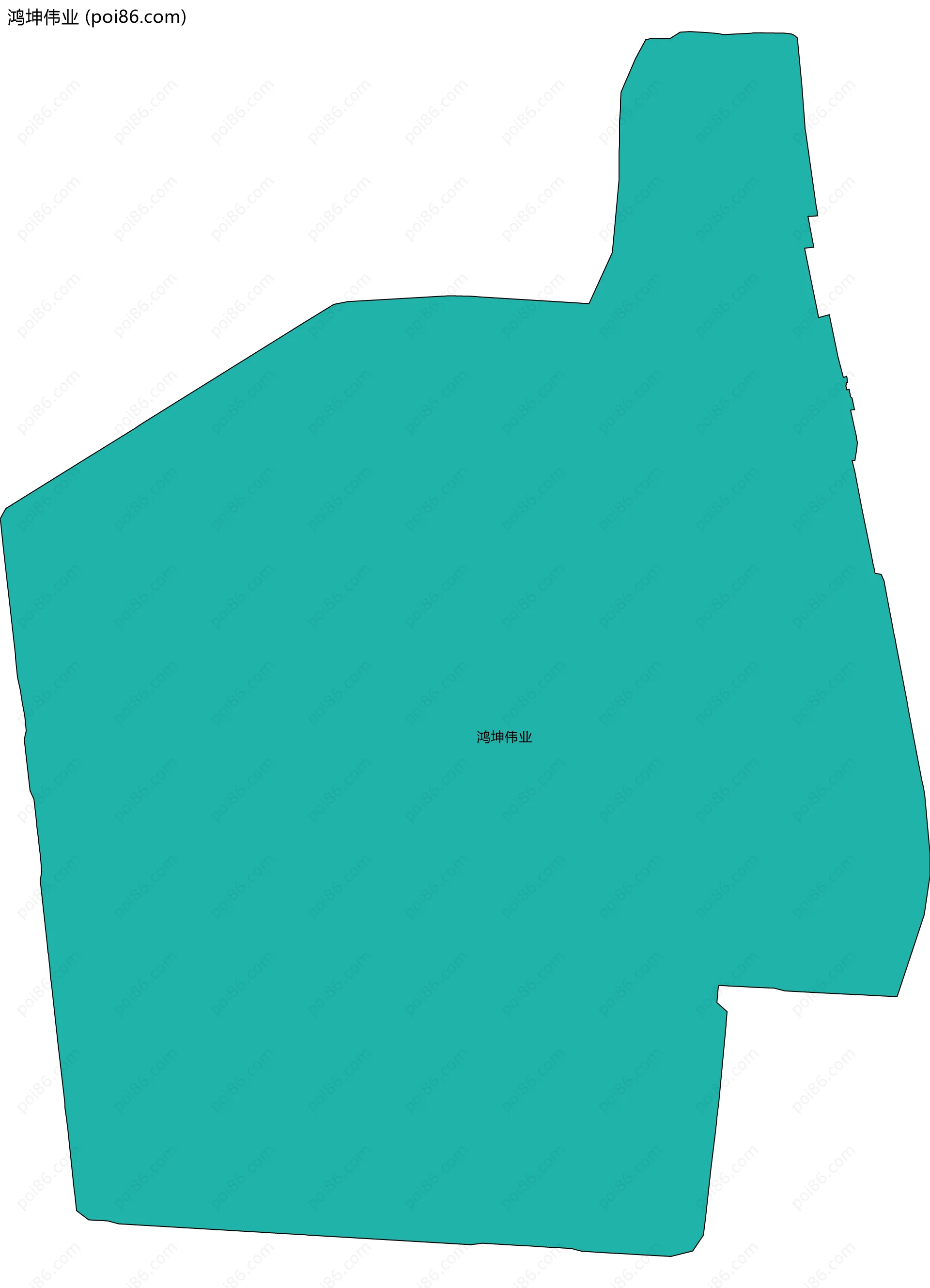 鸿坤伟业边界地图