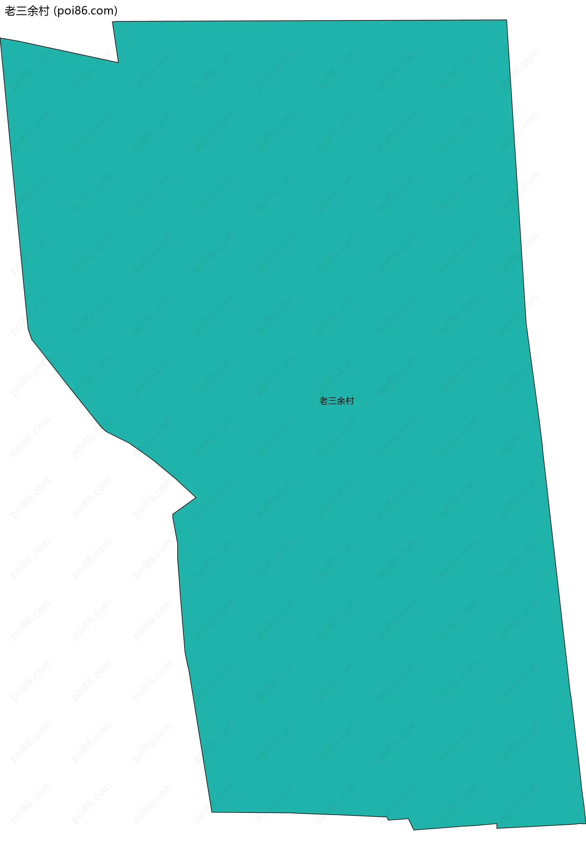 老三余村边界地图