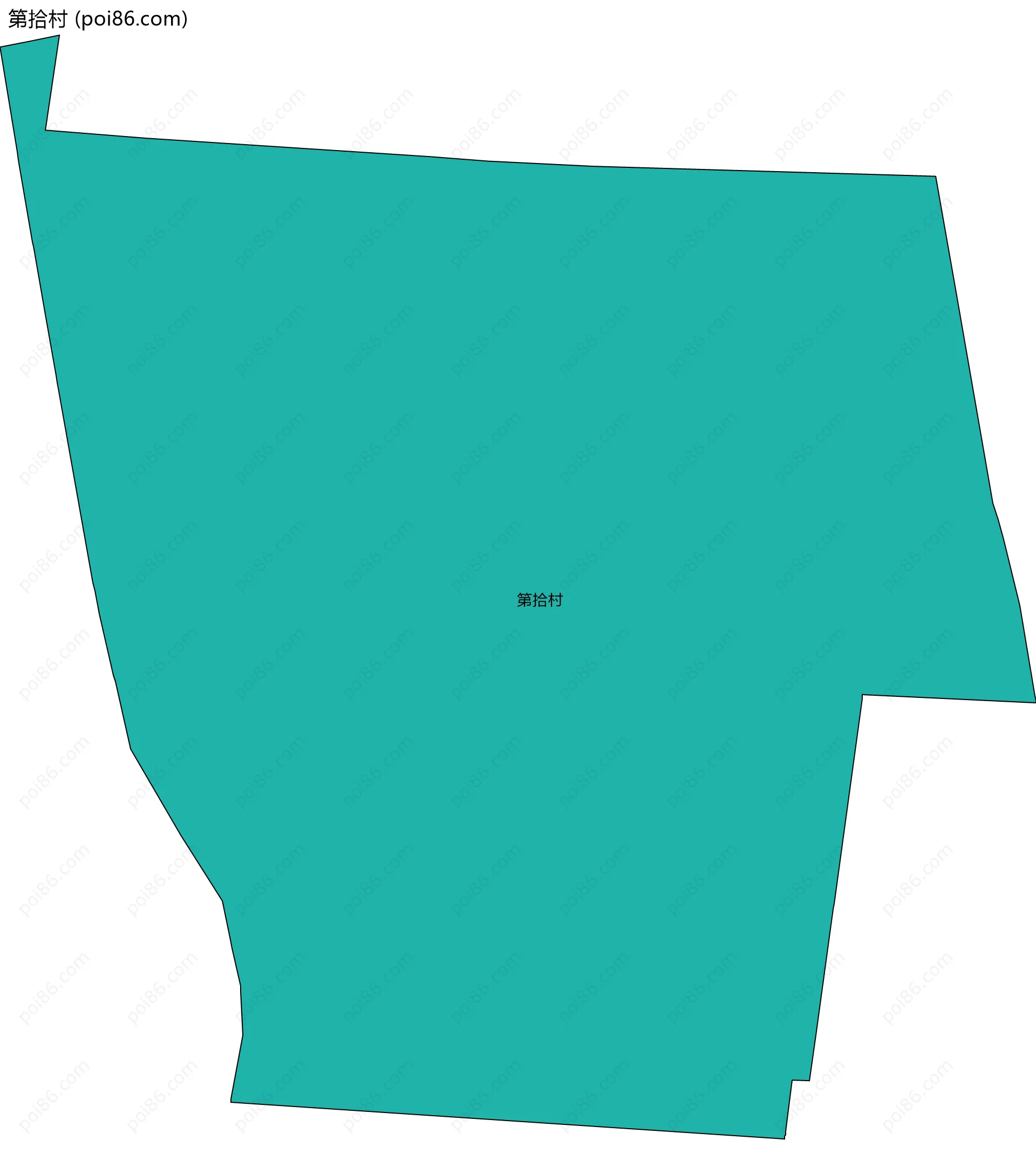 第拾村边界地图