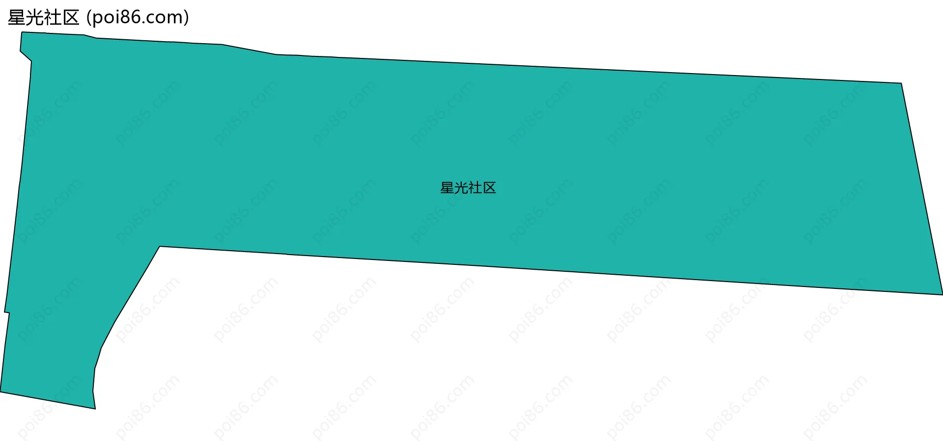 星光社区边界地图
