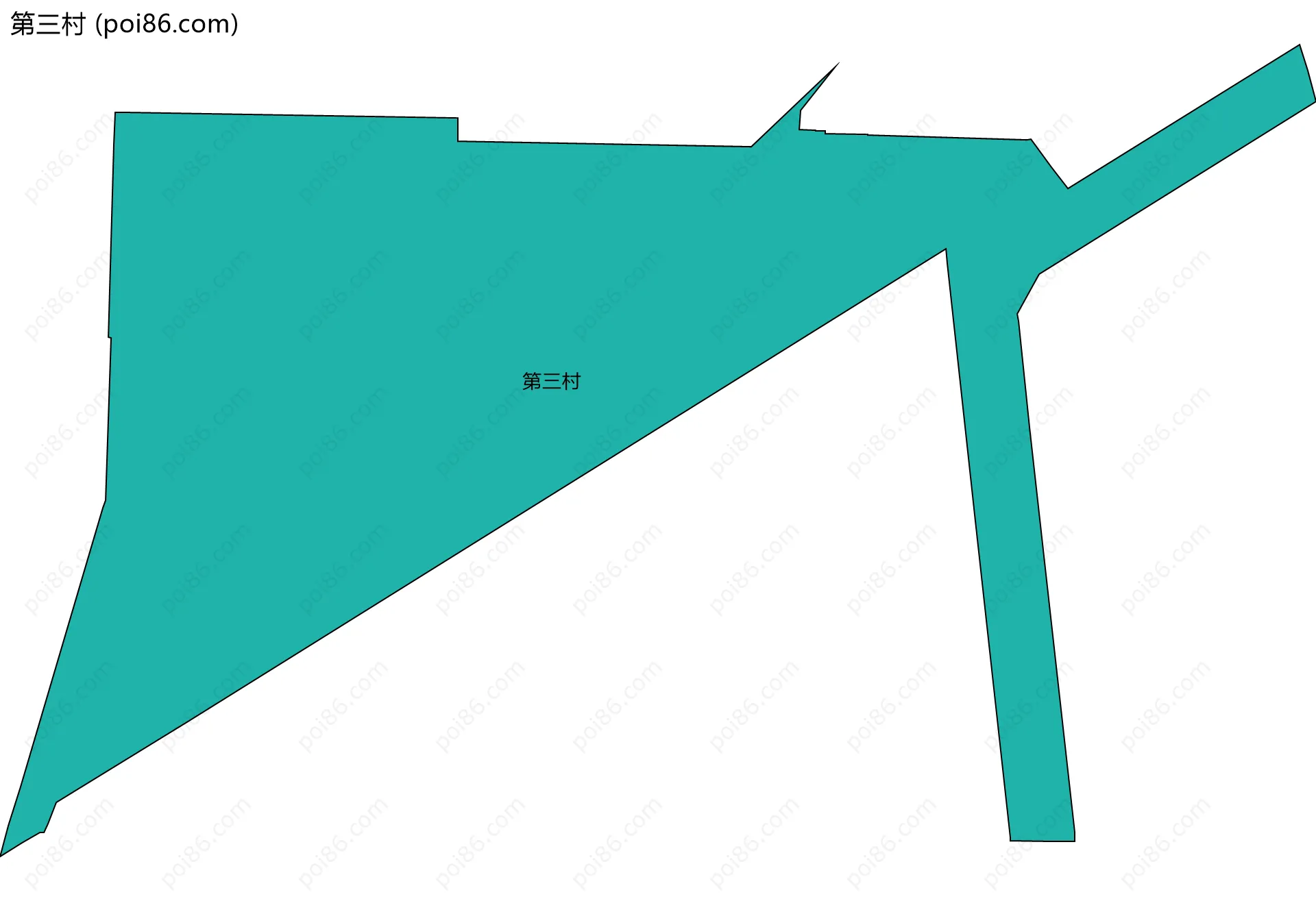 第三村边界地图