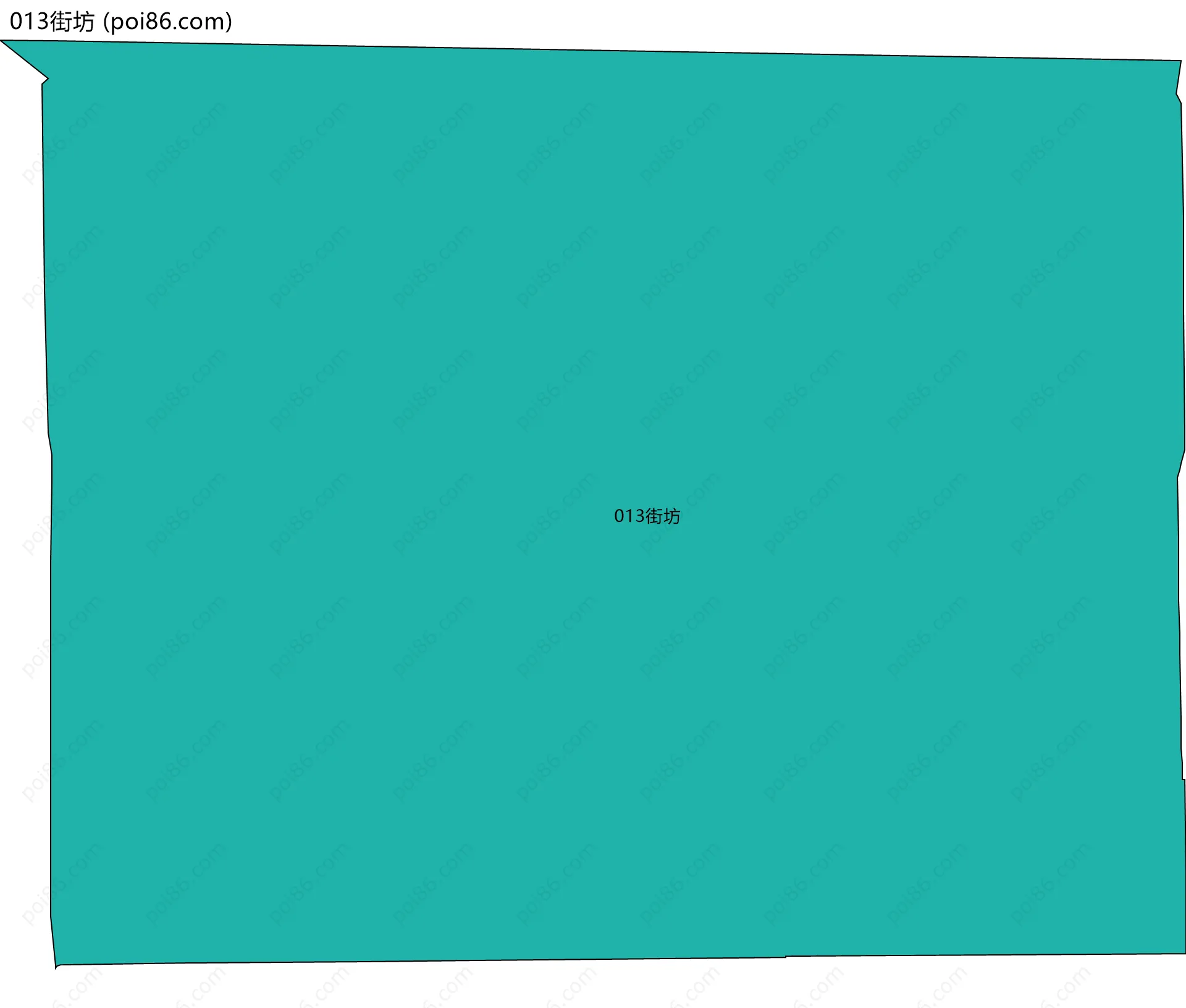 013街坊边界地图