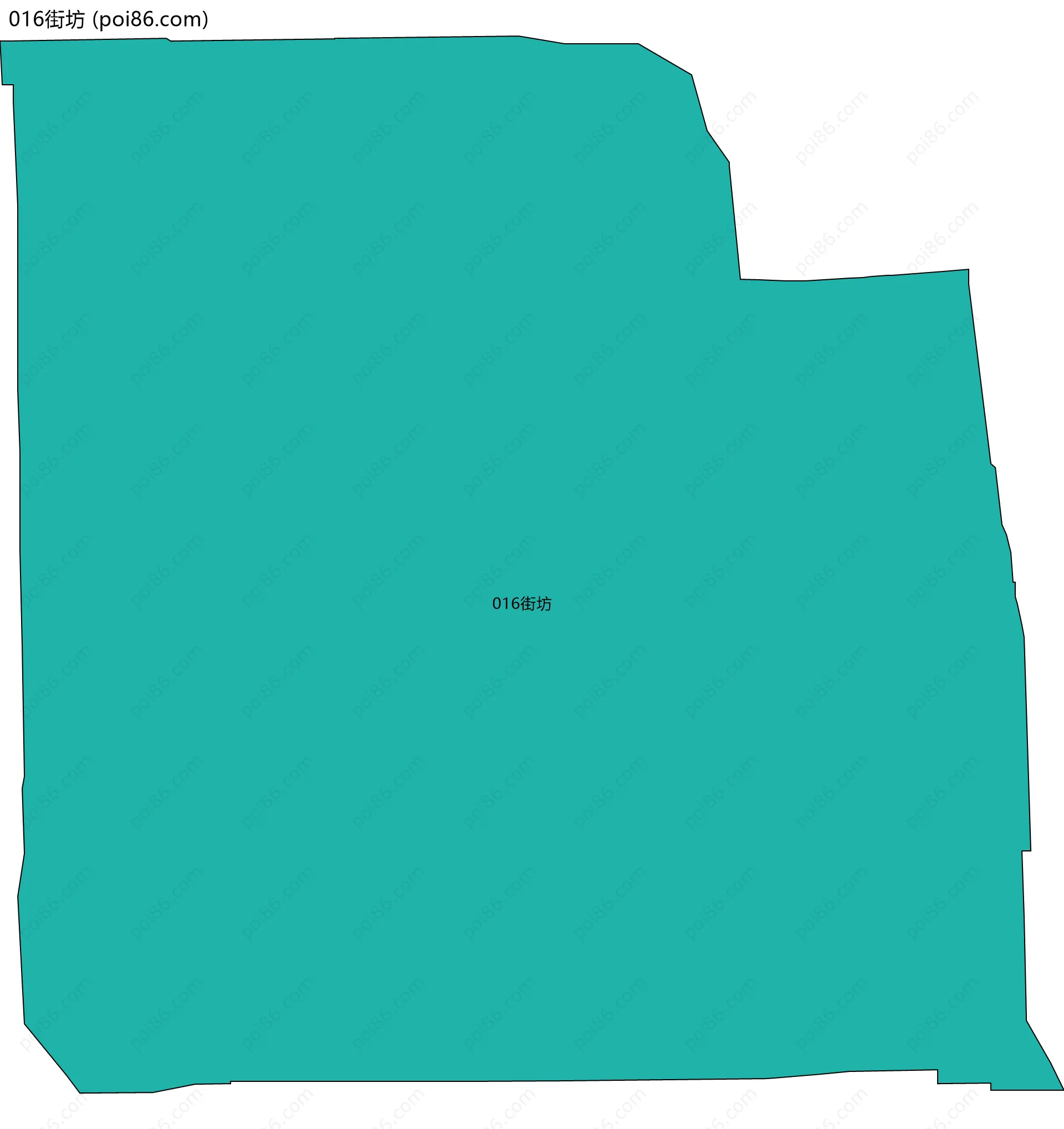 016街坊边界地图