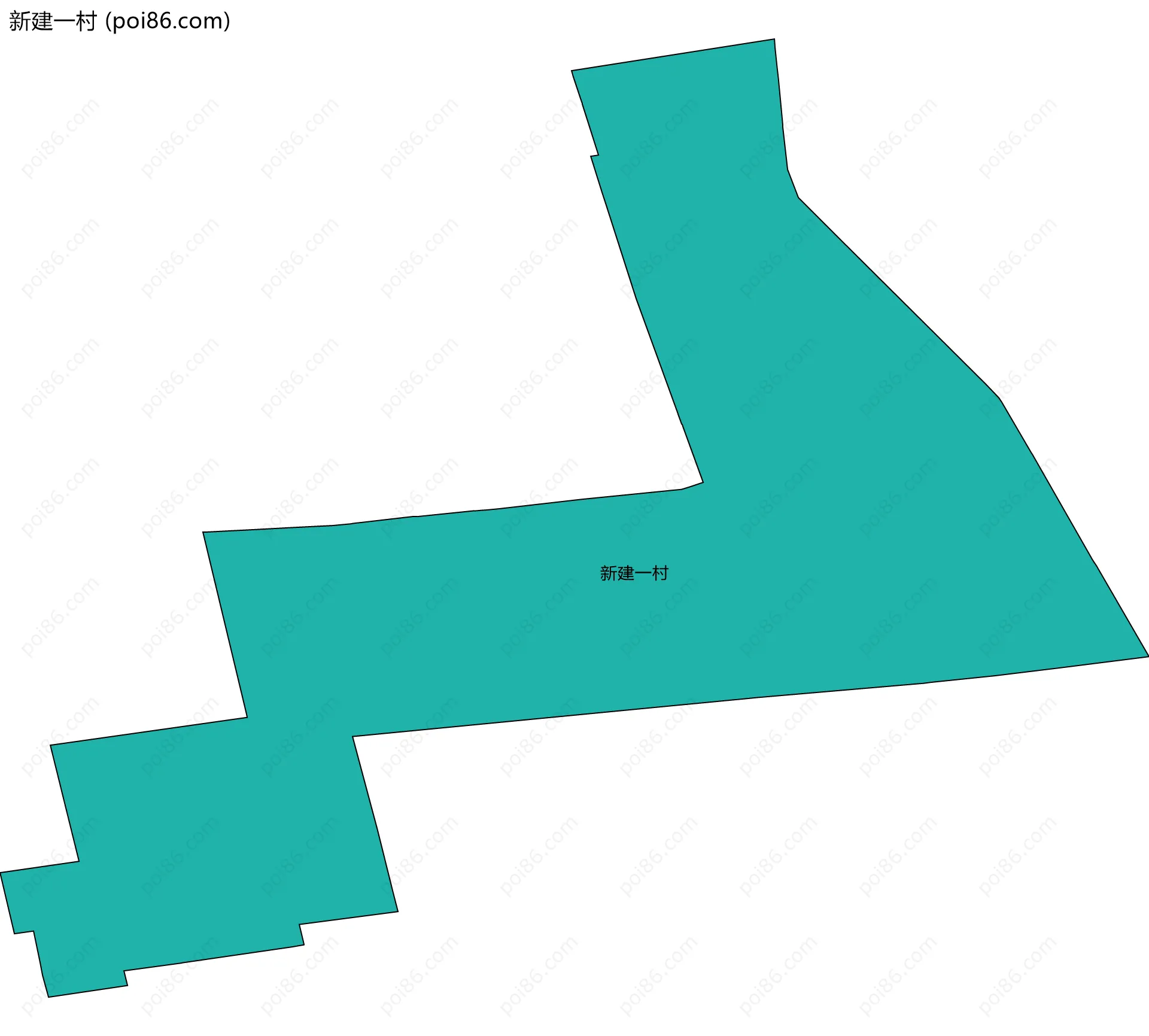 新建一村边界地图