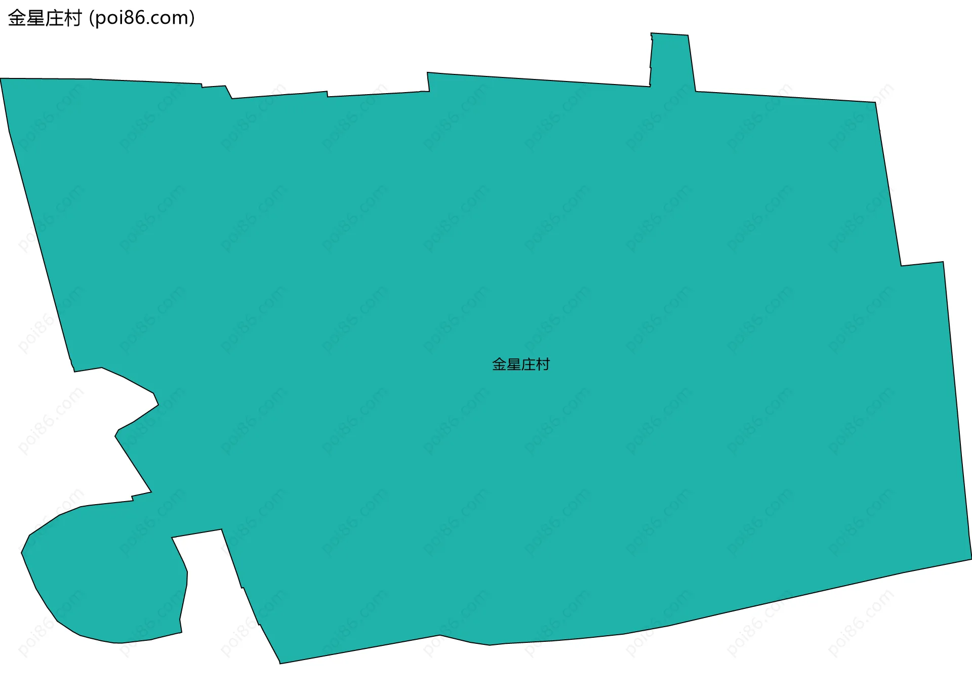 金星庄村边界地图