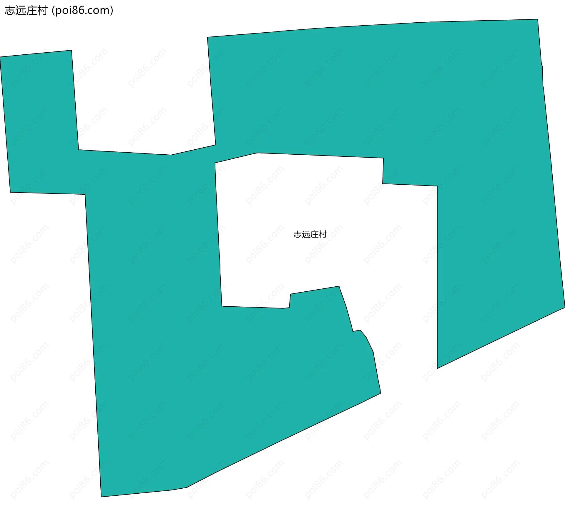 志远庄村边界地图