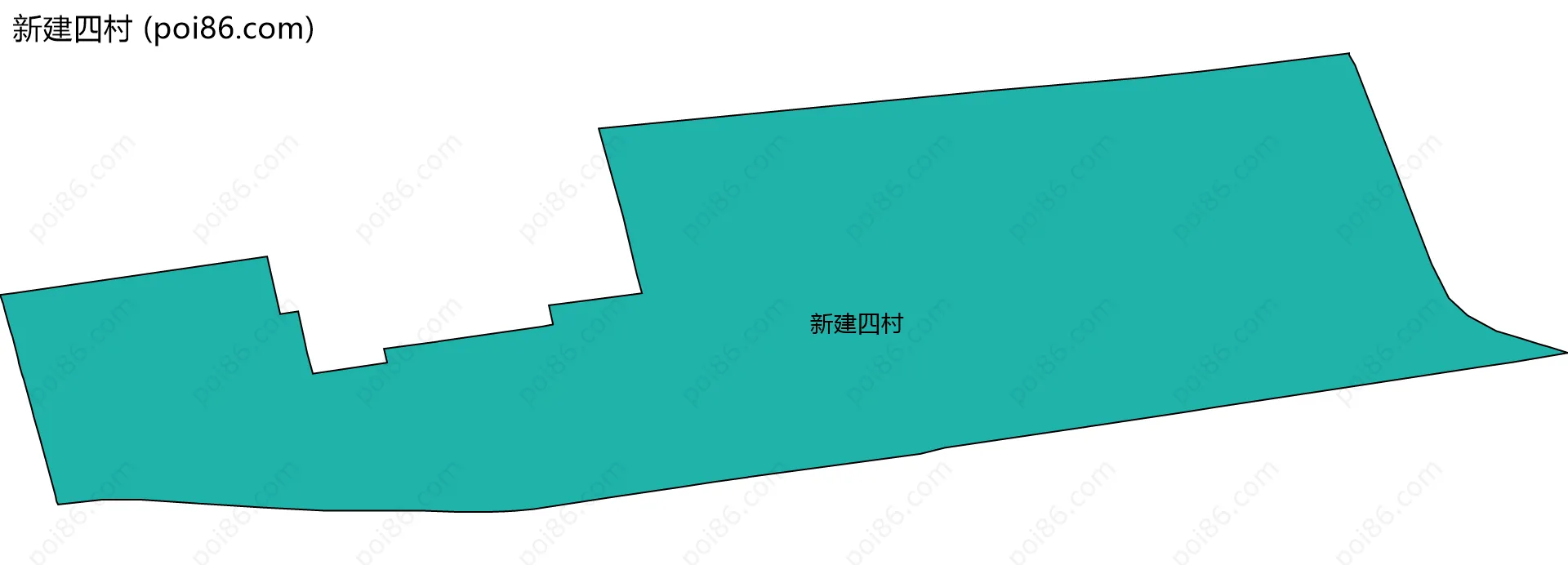 新建四村边界地图