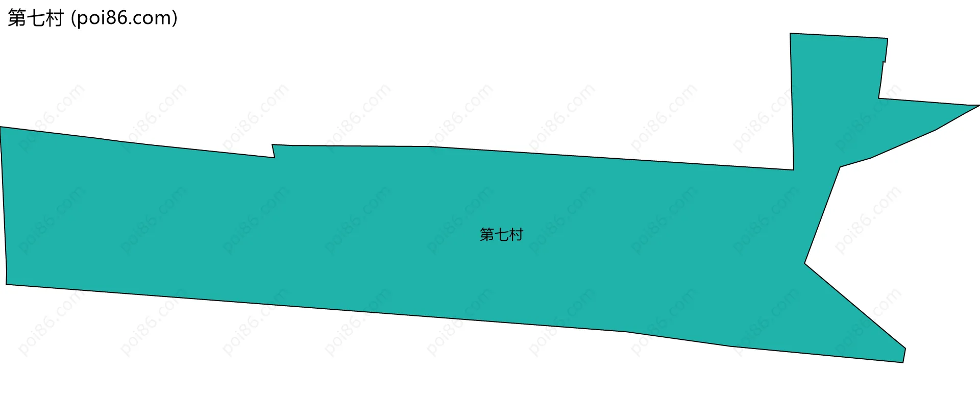 第七村边界地图
