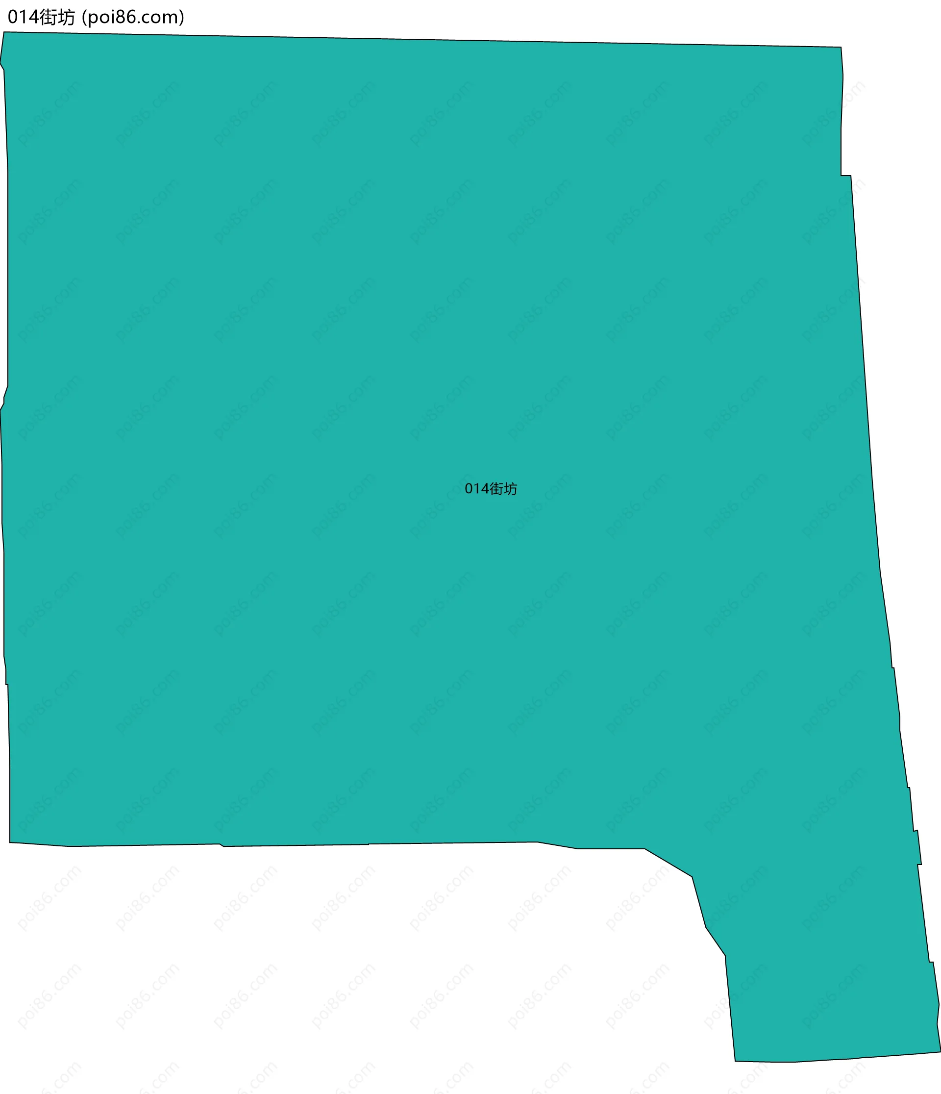 014街坊边界地图