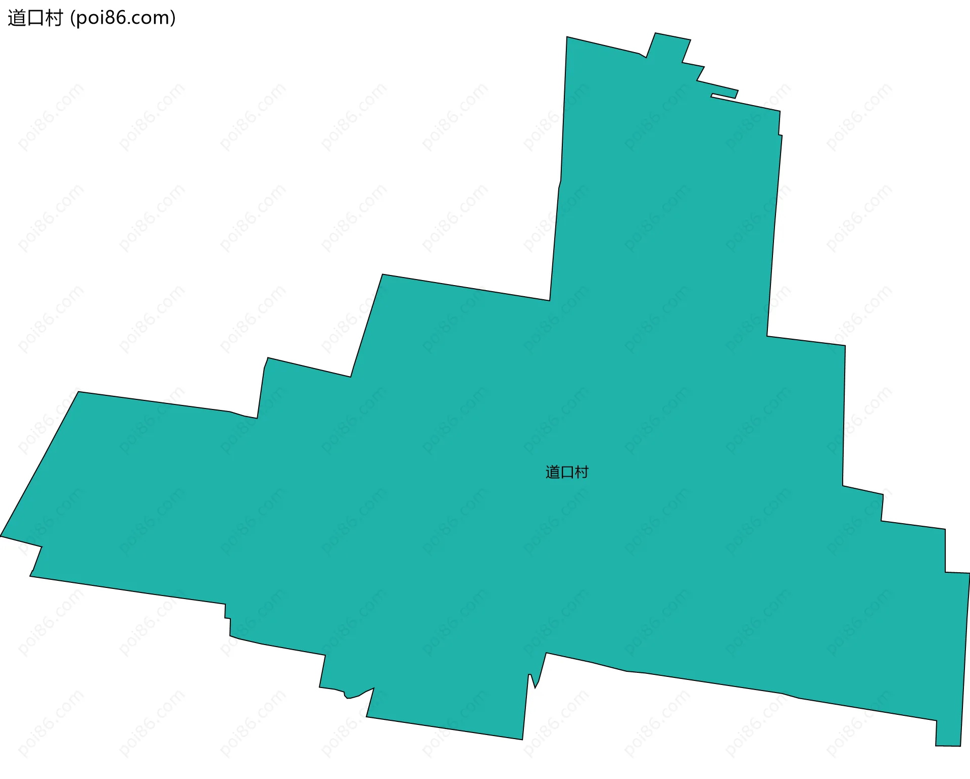 道口村边界地图