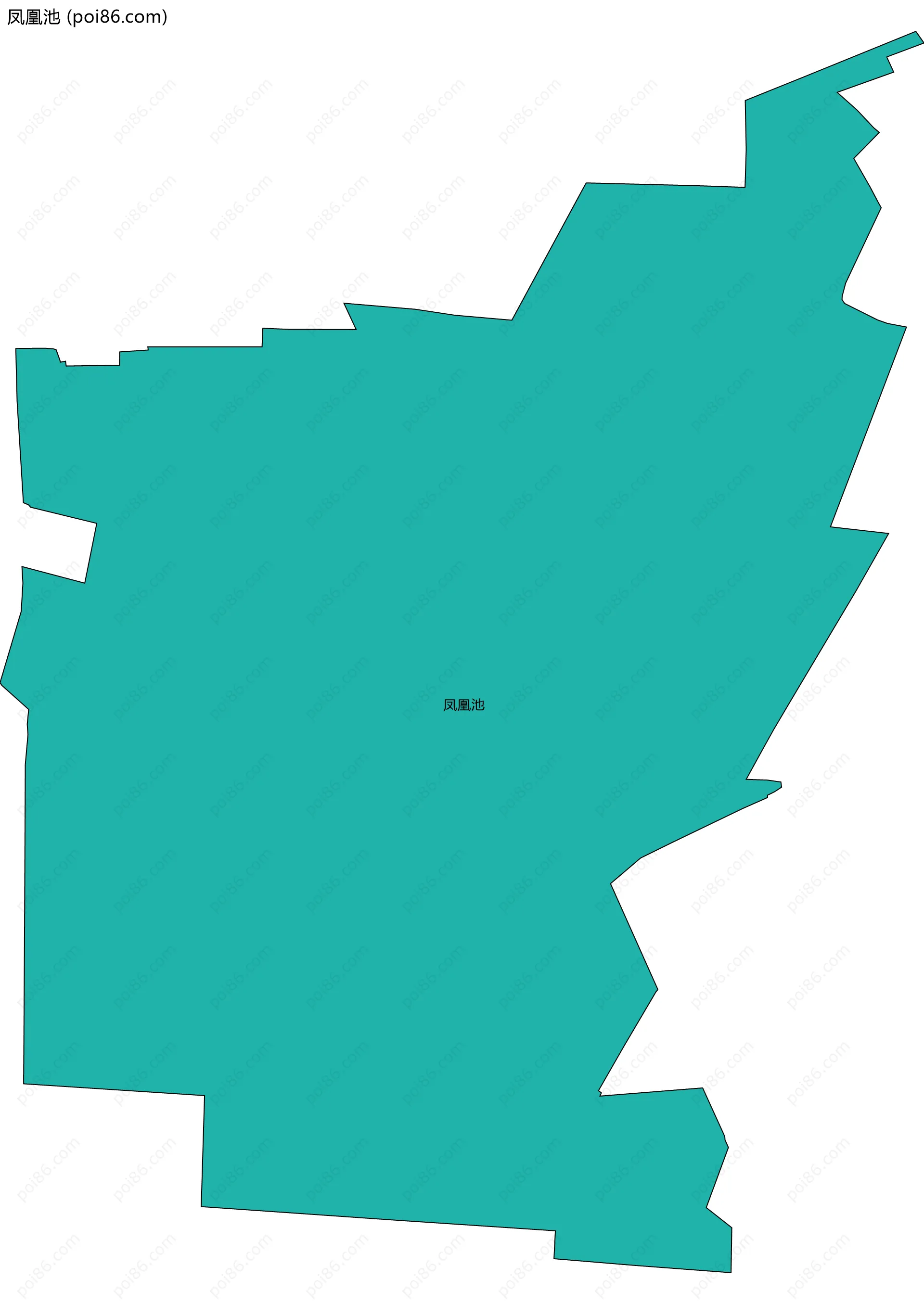 凤凰池边界地图