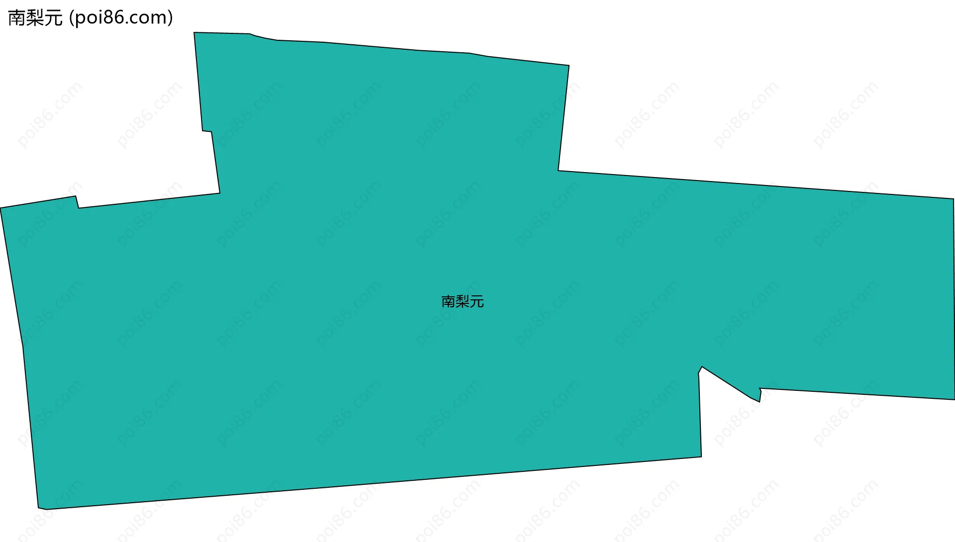 南梨元边界地图