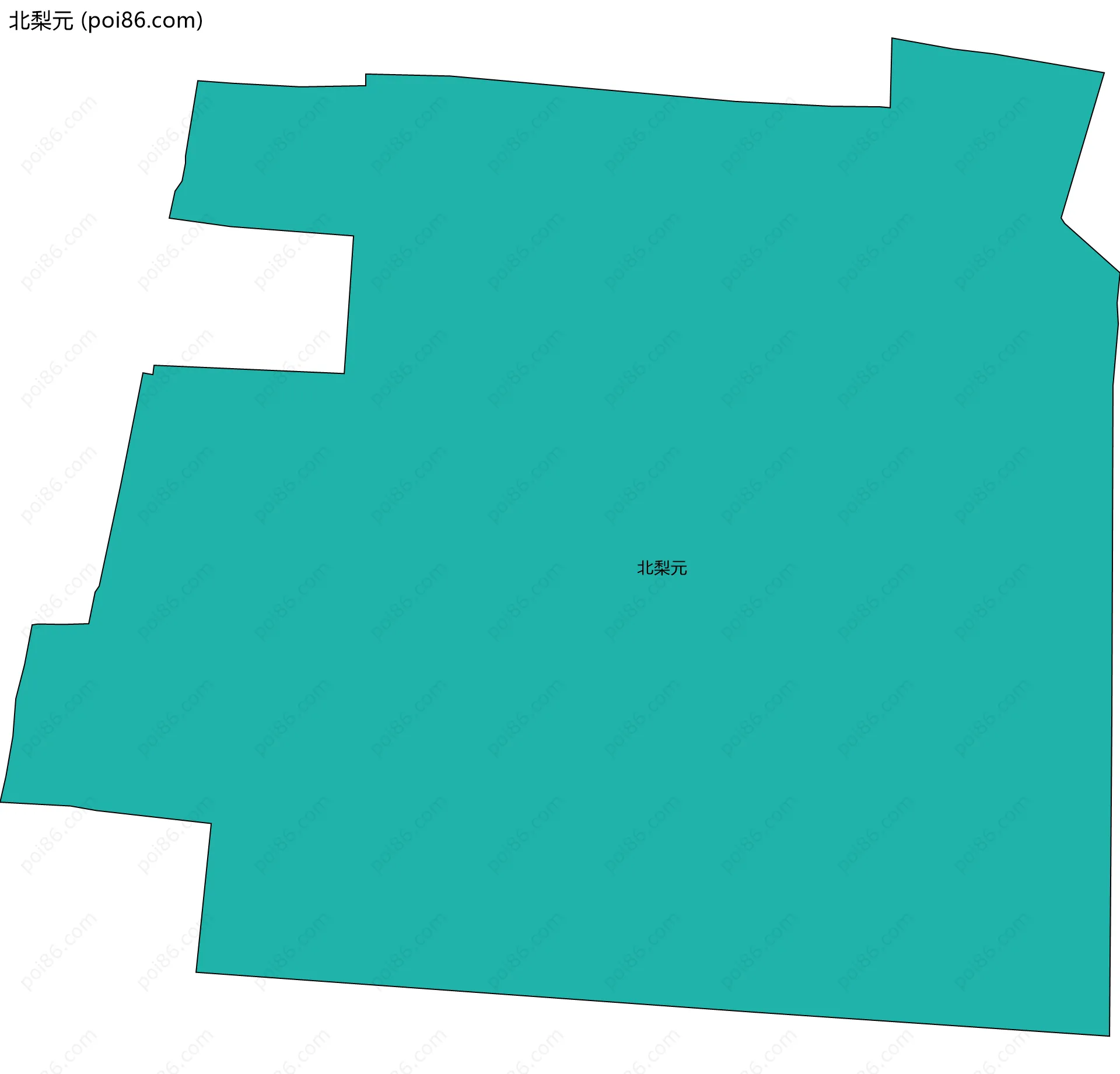 北梨元边界地图