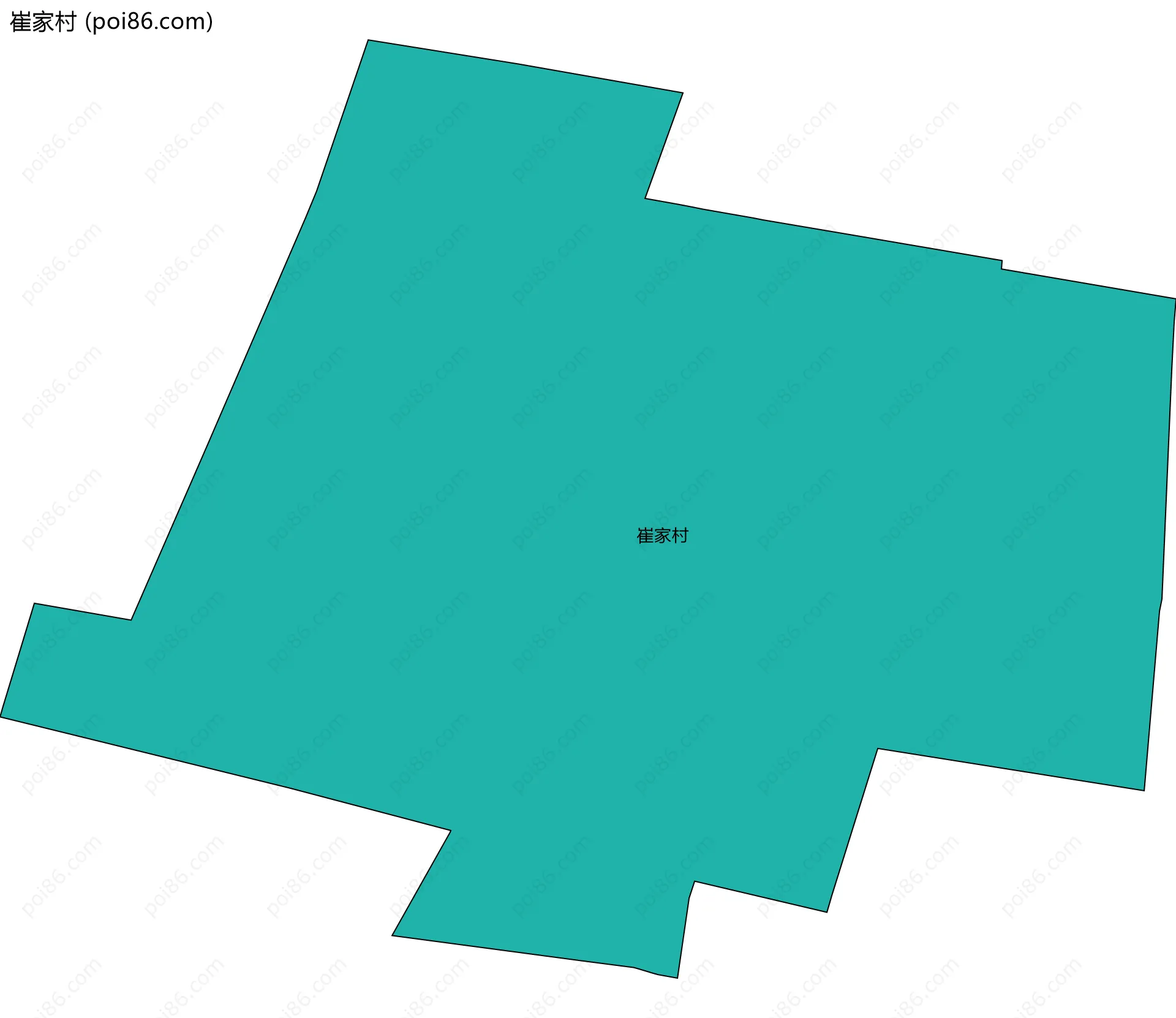 崔家村边界地图