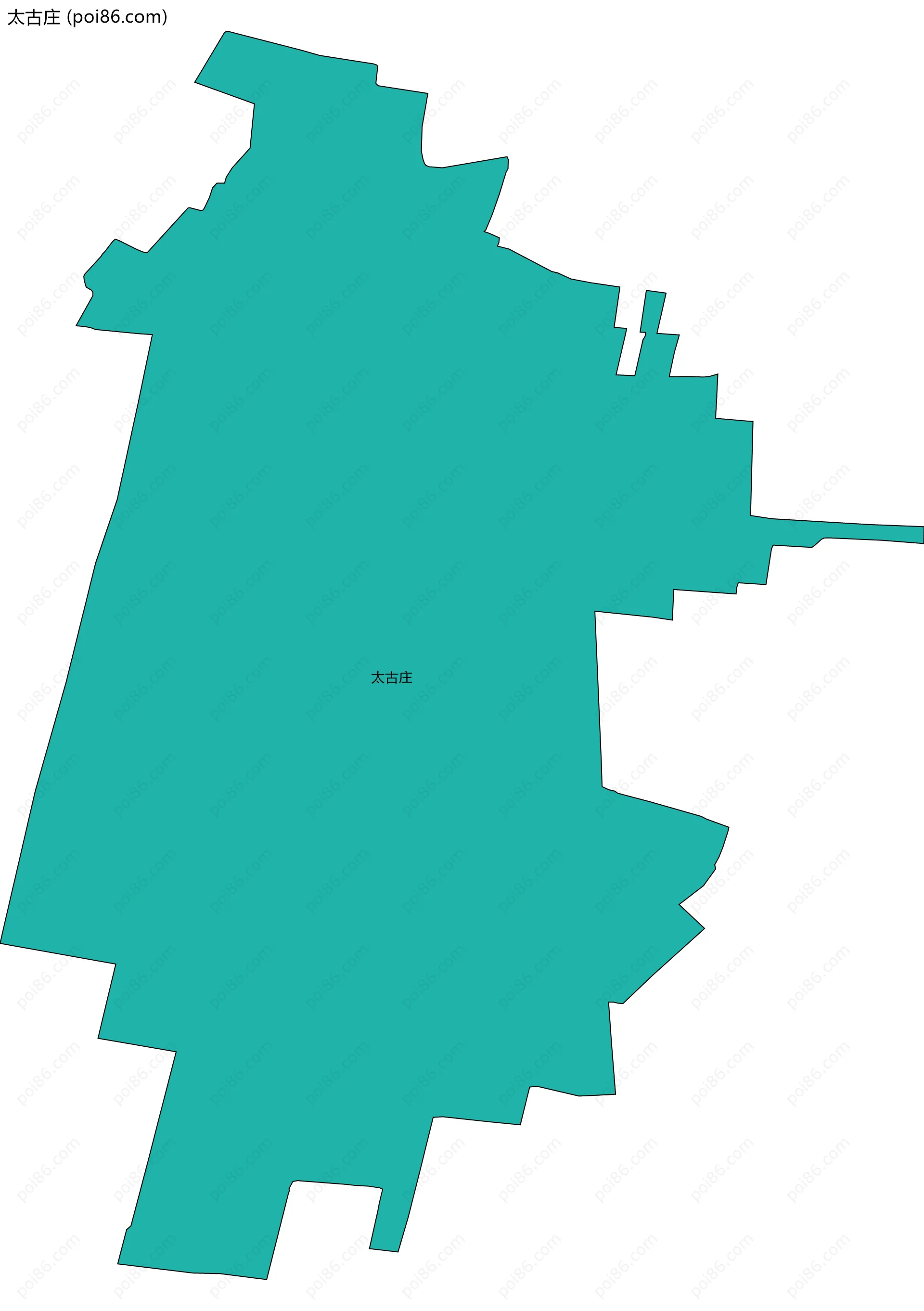 太古庄边界地图