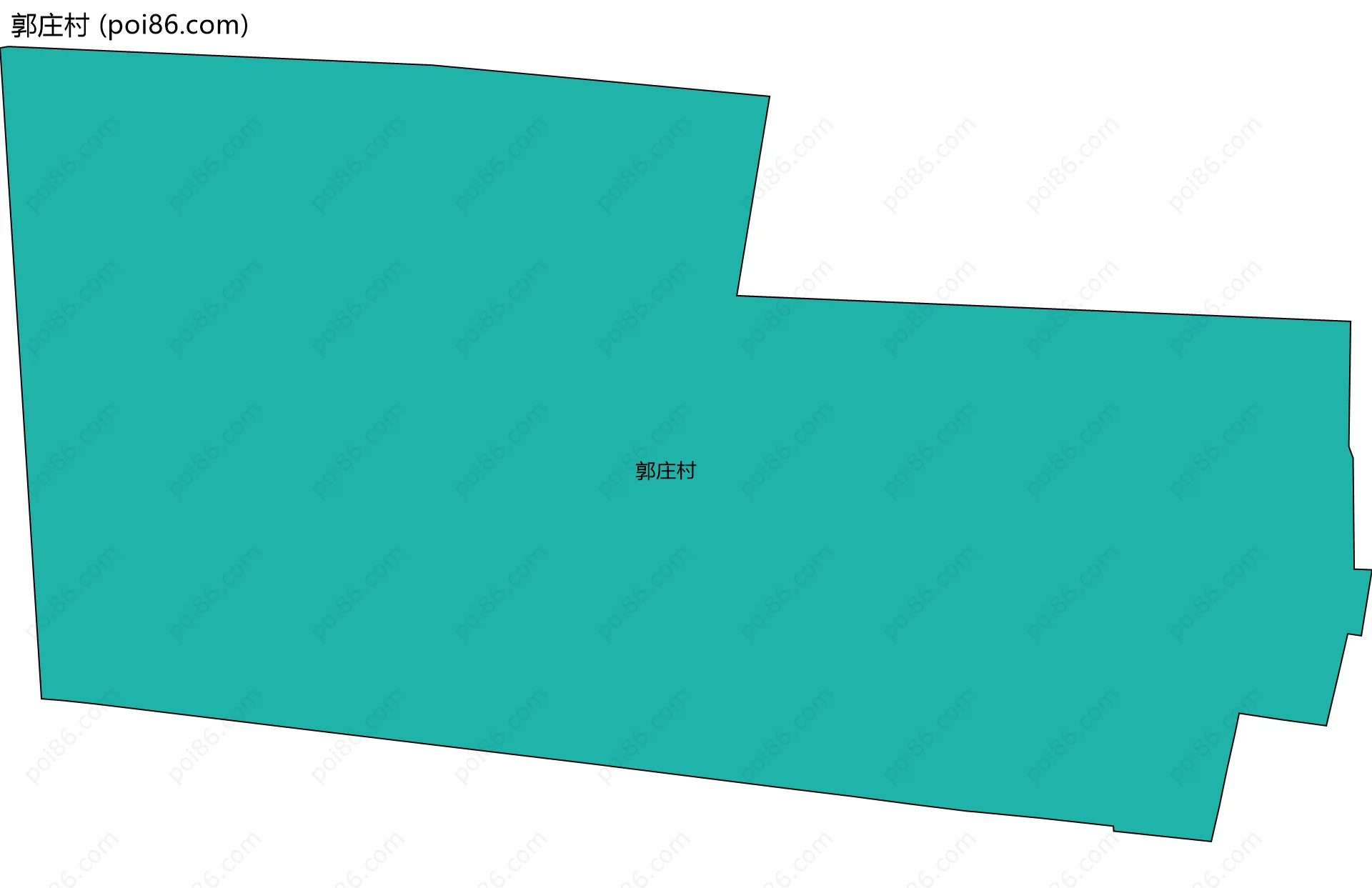 郭庄村边界地图