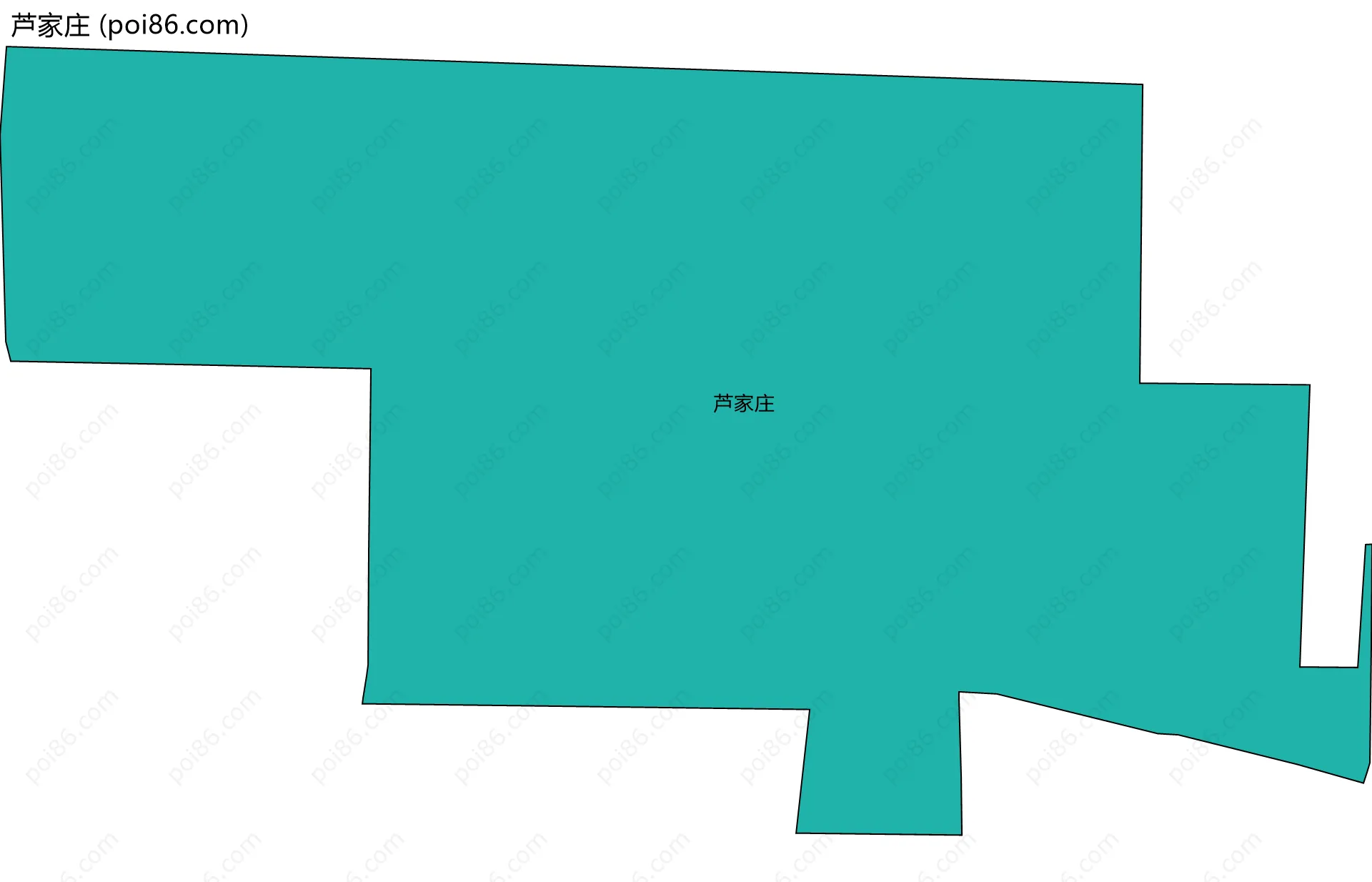 芦家庄边界地图