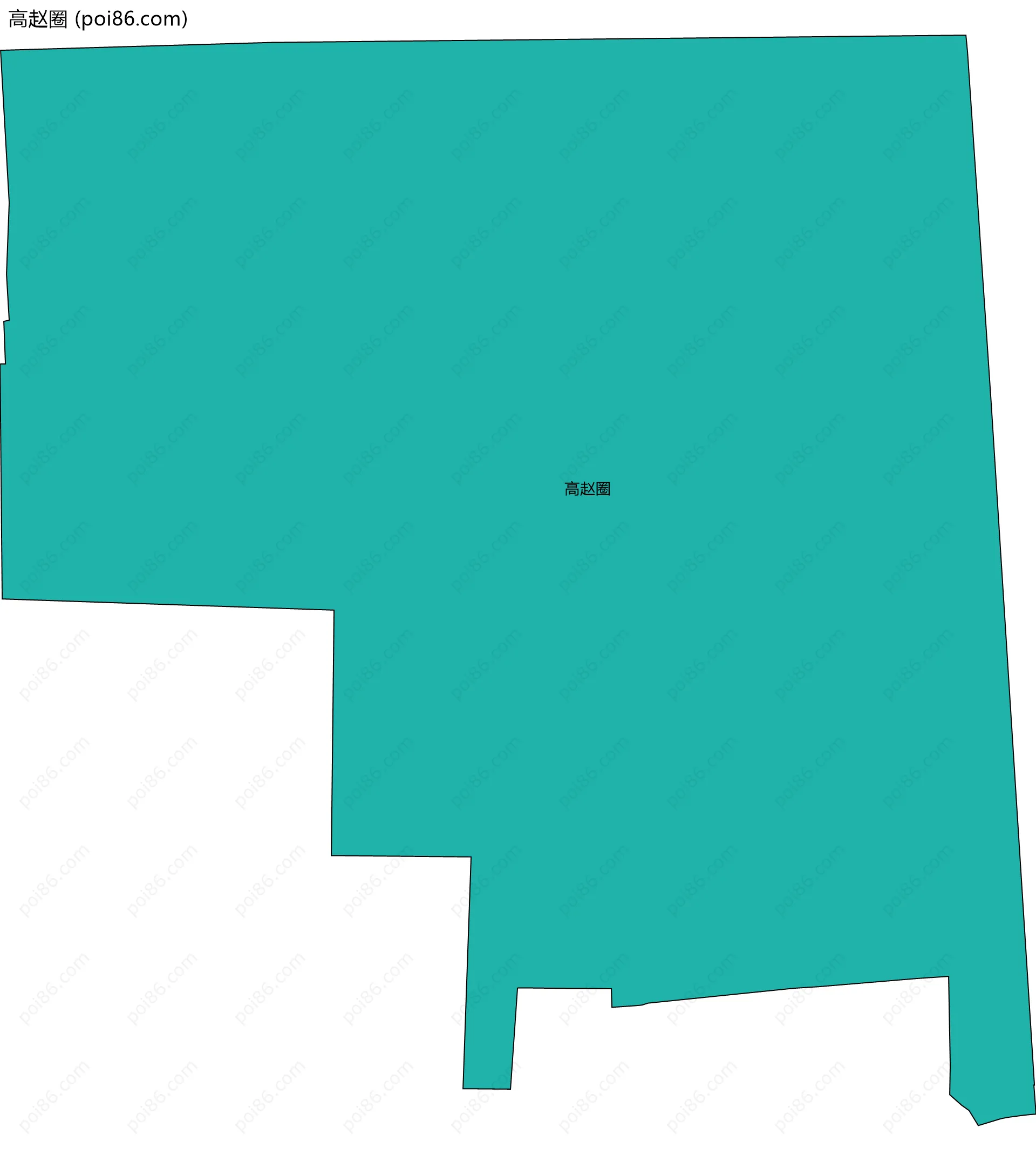 高赵圈边界地图