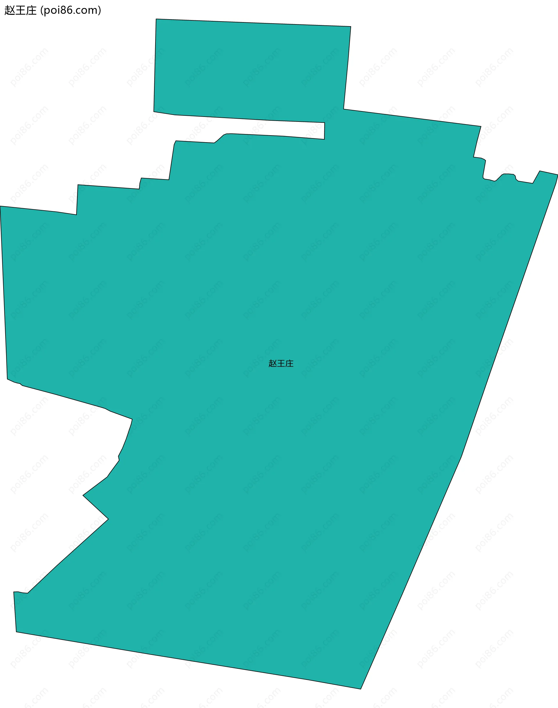 赵王庄边界地图