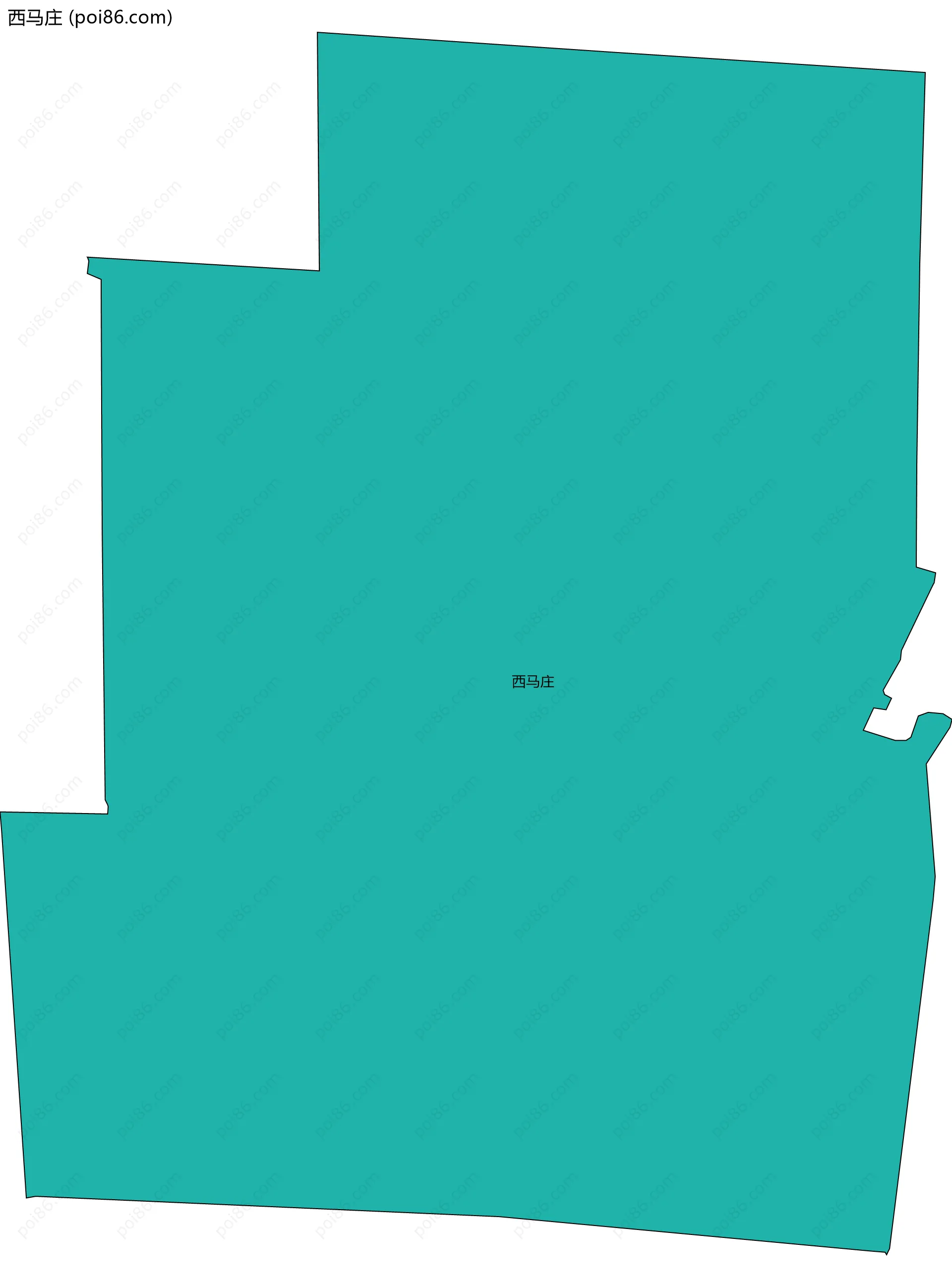 西马庄边界地图
