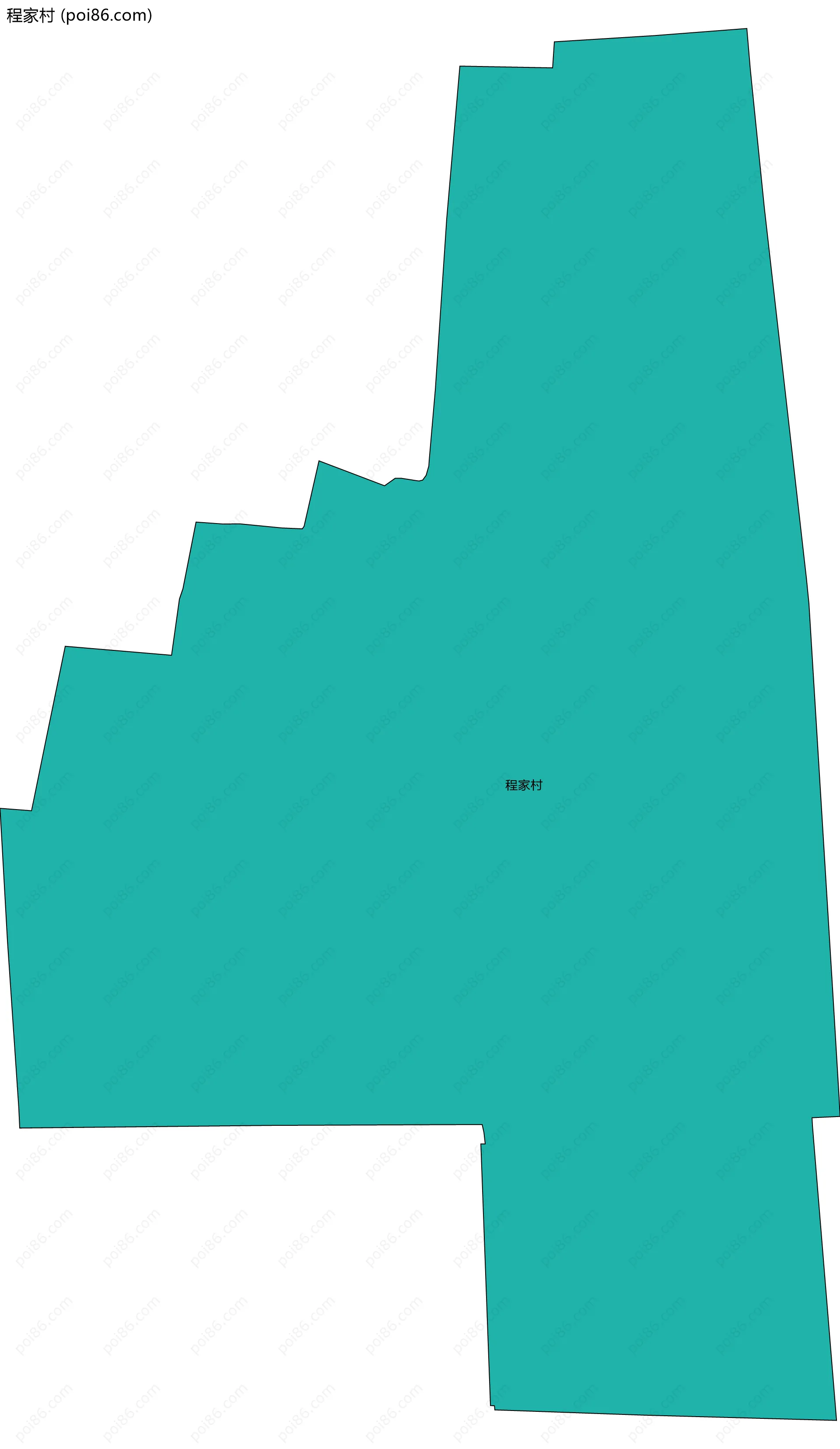 程家村边界地图