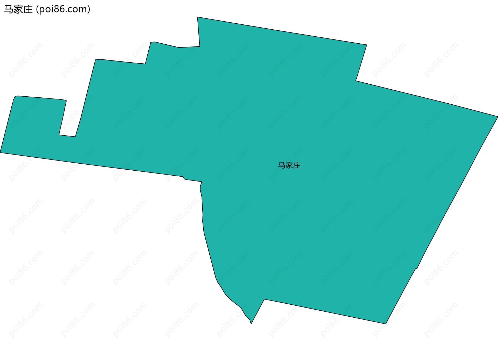 马家庄边界地图