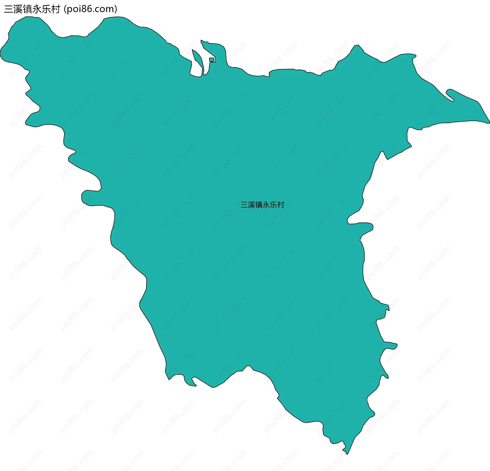 三溪镇永乐村边界地图