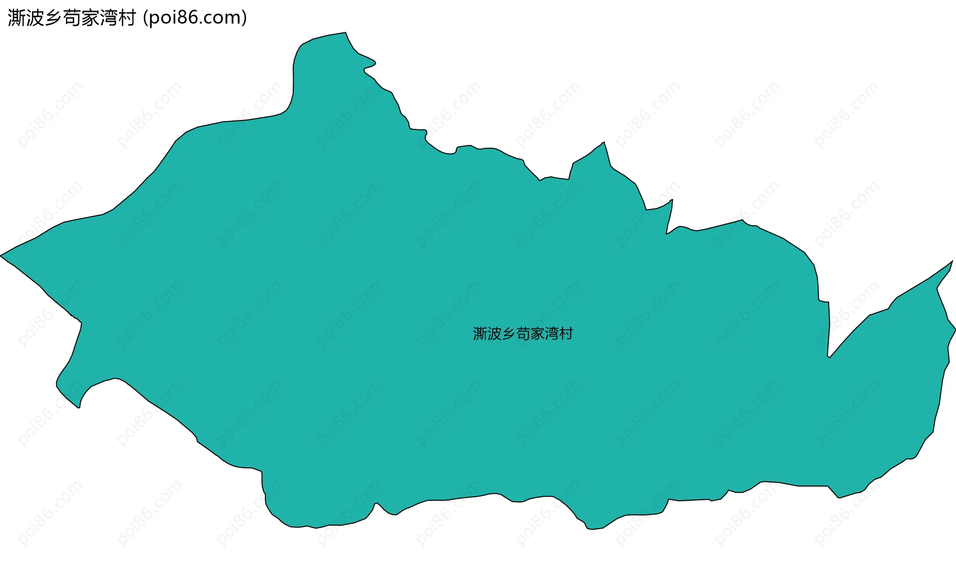 澌波乡苟家湾村边界地图