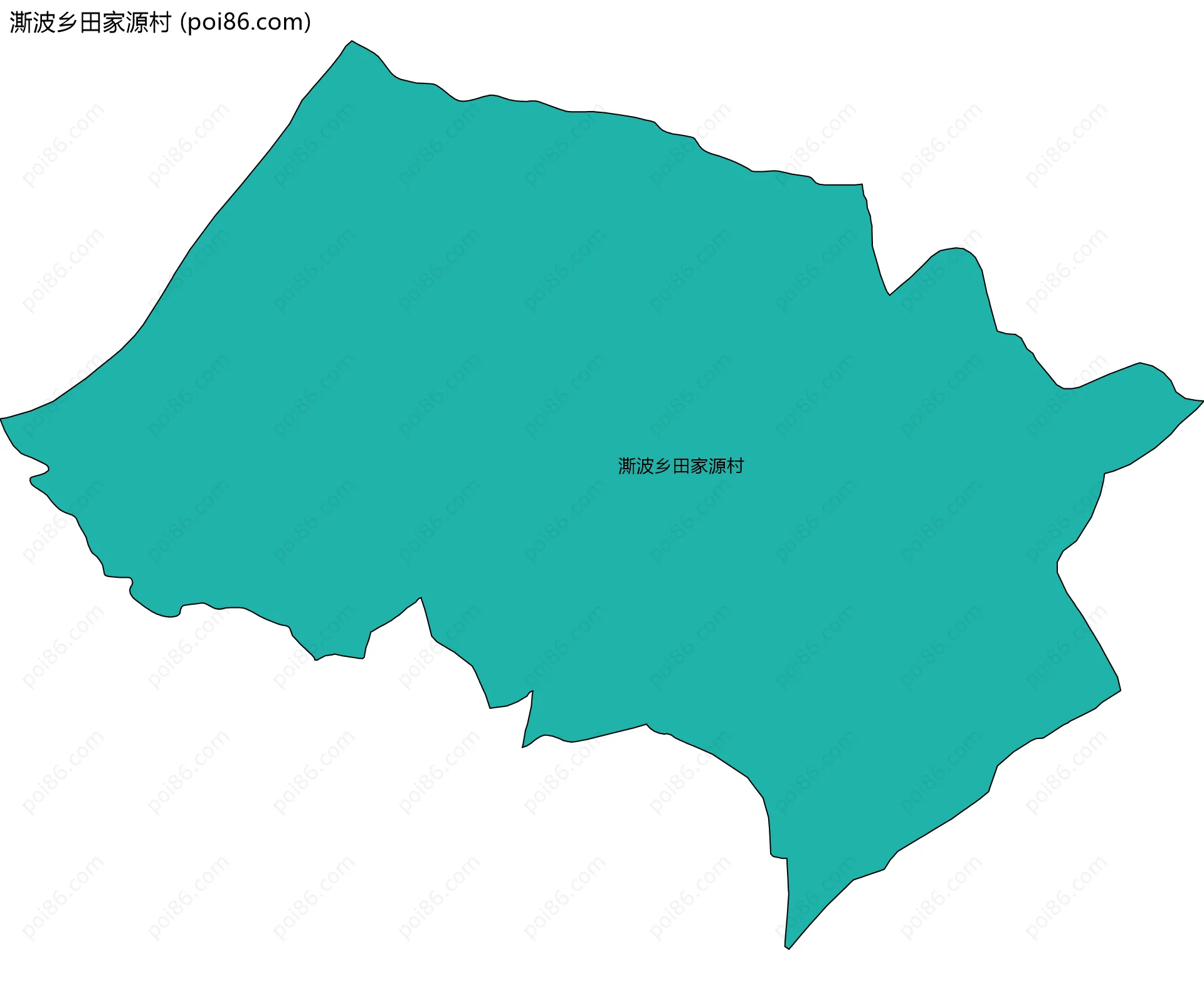 澌波乡田家源村边界地图
