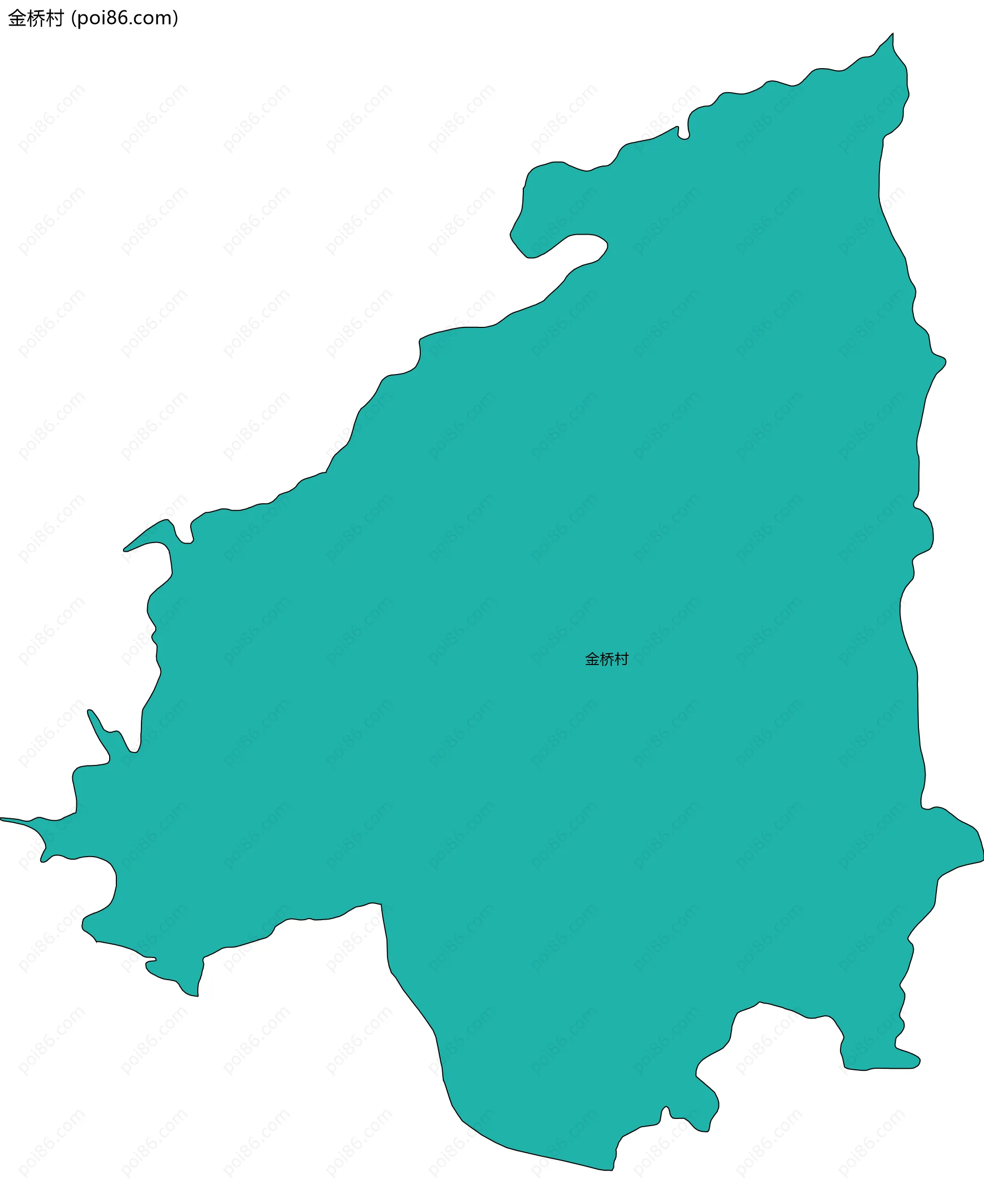 金桥村边界地图