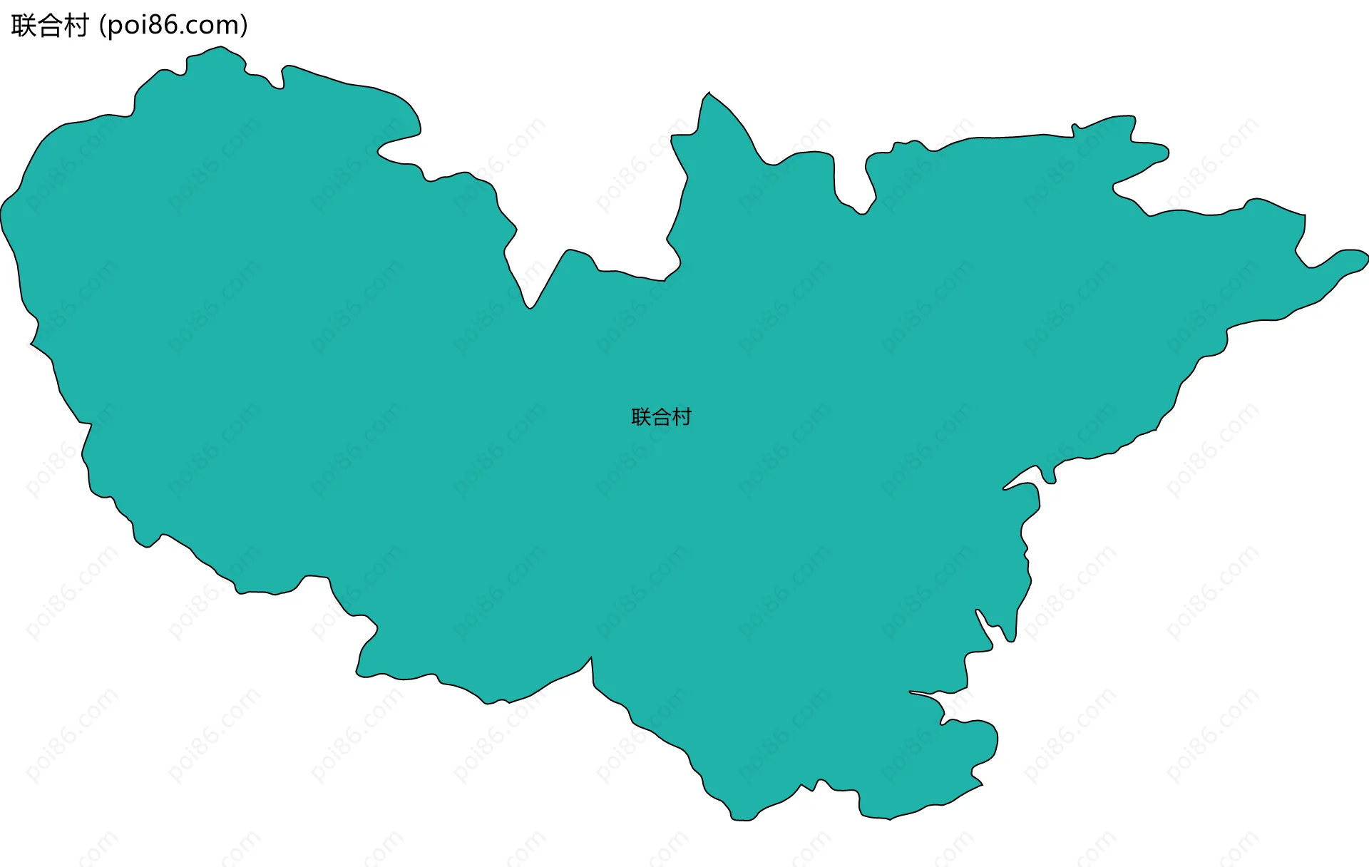 联合村边界地图