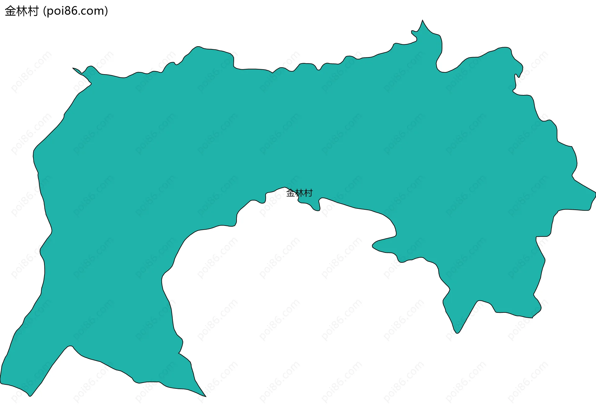金林村边界地图