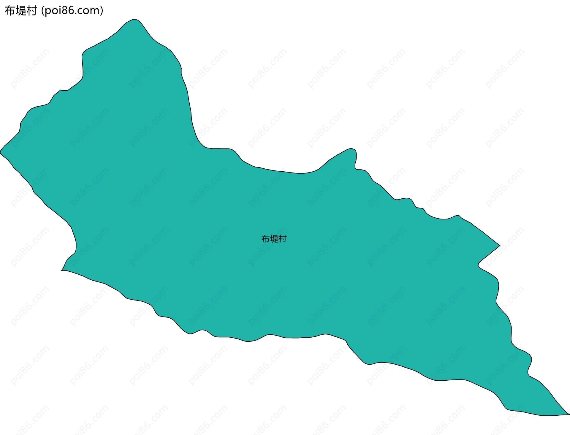 布堤村边界地图